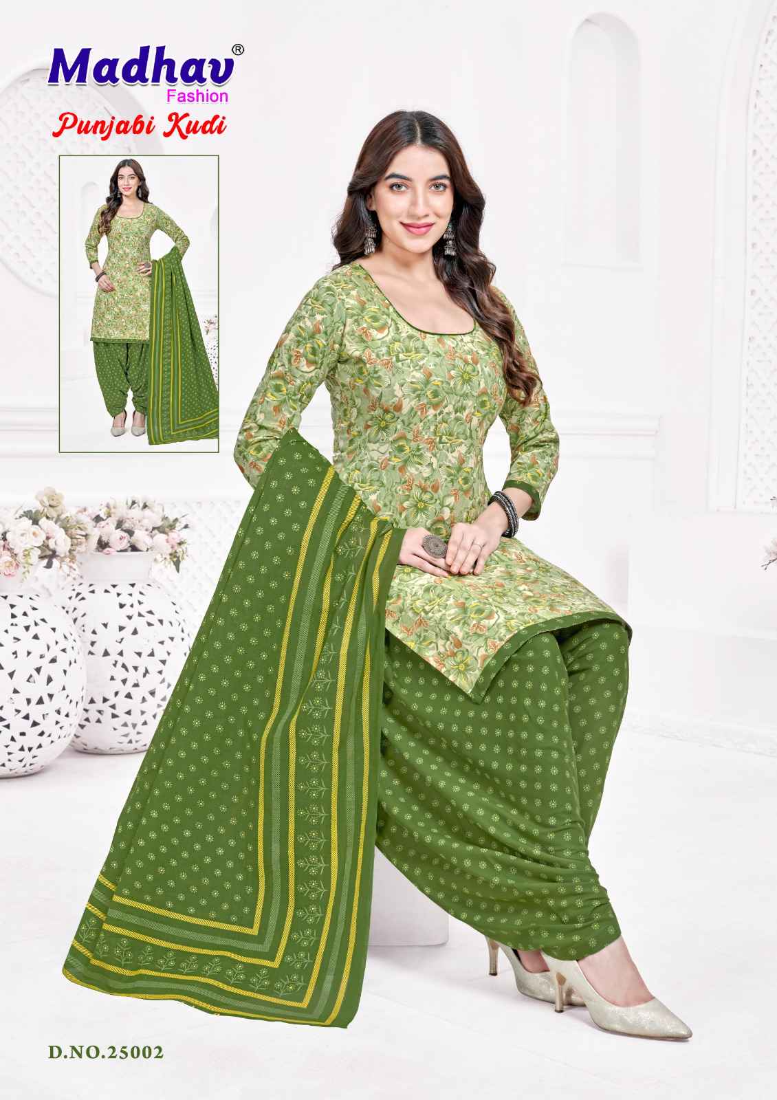 Madhav Fashion Punjabi Kudi Vol 25 Cotton Dress Material 10 pcs Catalogue