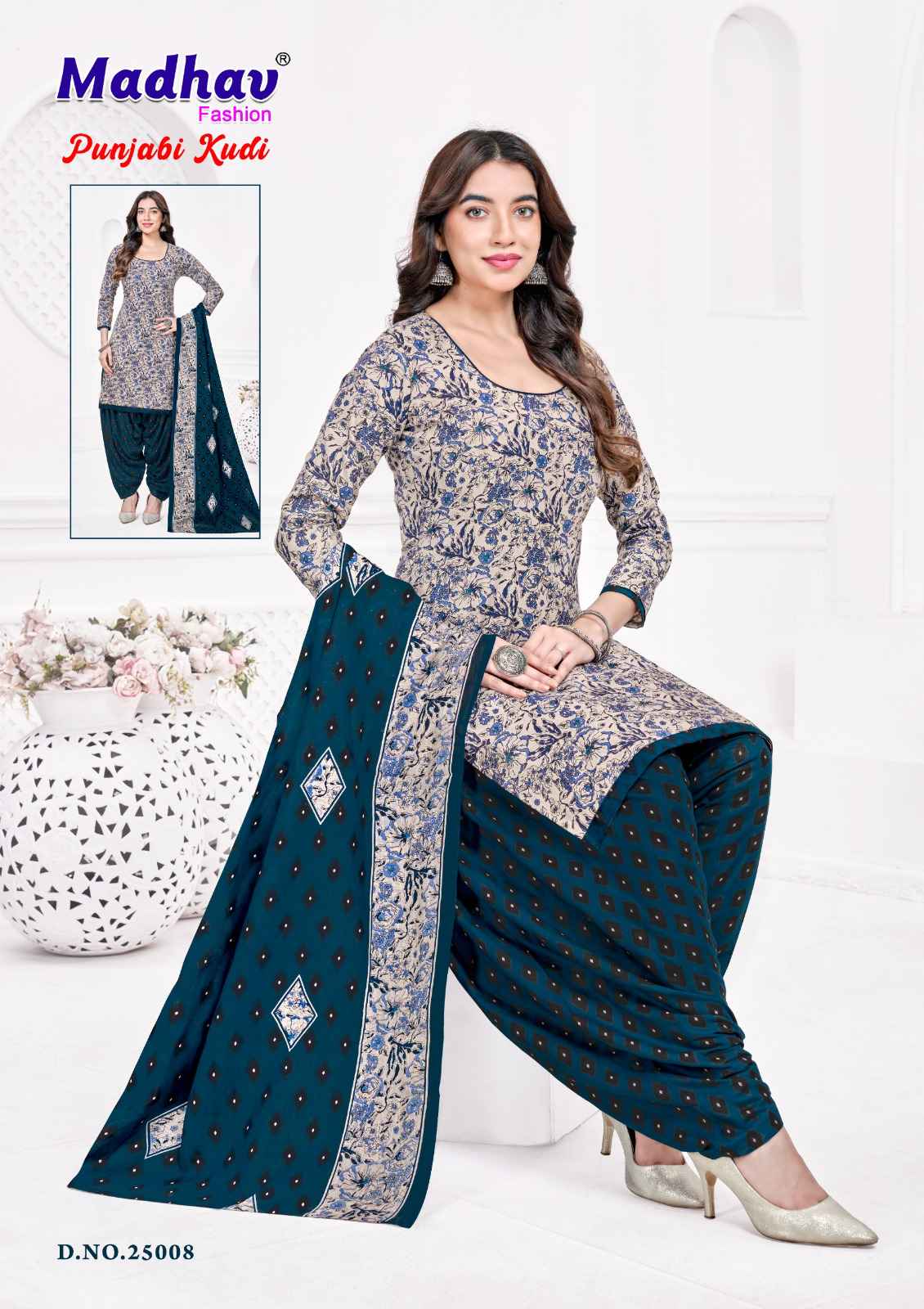 Madhav Fashion Punjabi Kudi Vol 25 Cotton Dress Material 10 pcs Catalogue