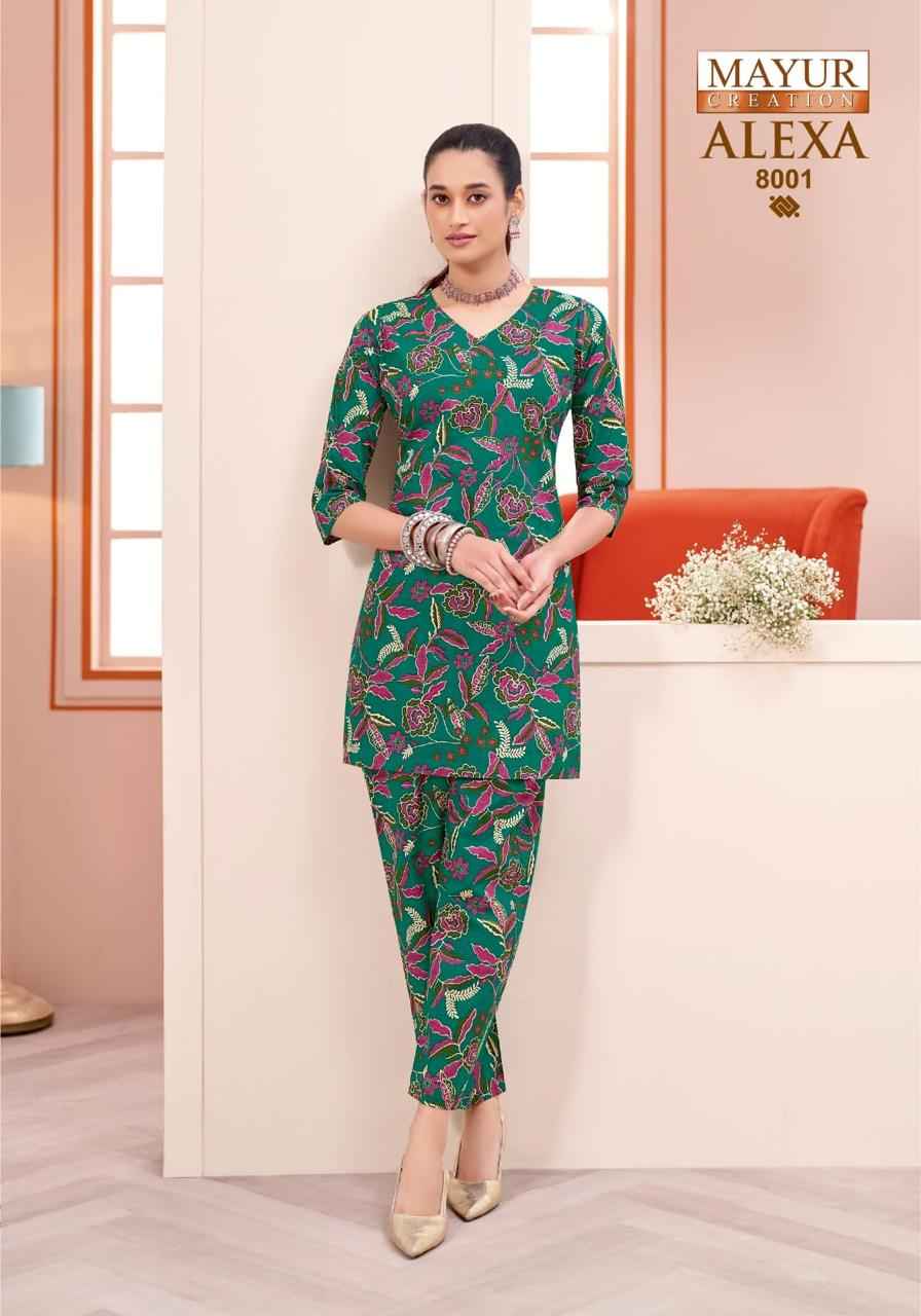 Mayur Creation Alexa Vol 8 Cotton Cord Set 10 pcs Catalogue