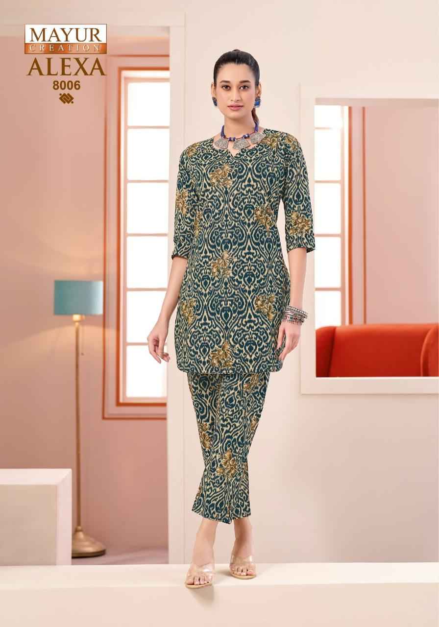 Mayur Creation Alexa Vol 8 Cotton Cord Set 10 pcs Catalogue