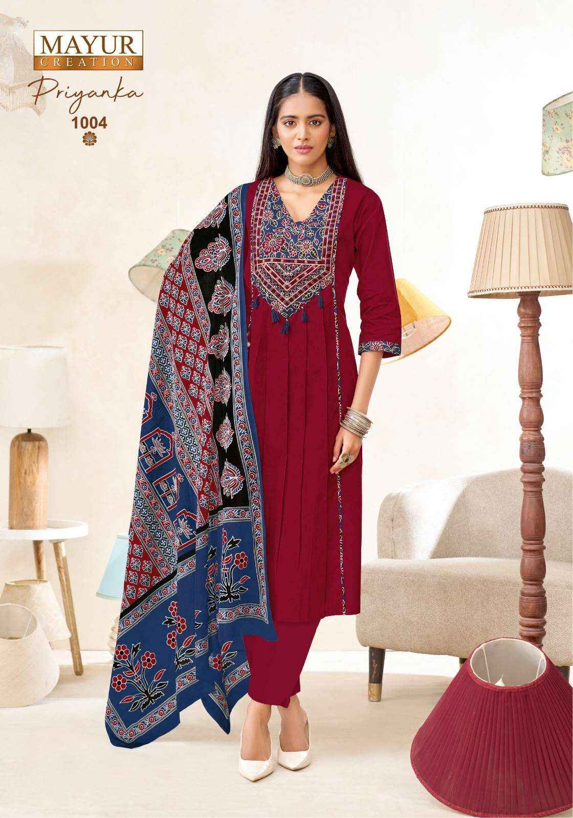 Mayur Creation Priyanka Vol 1 Readymade Cotton Dress 8 pcs Catalogue