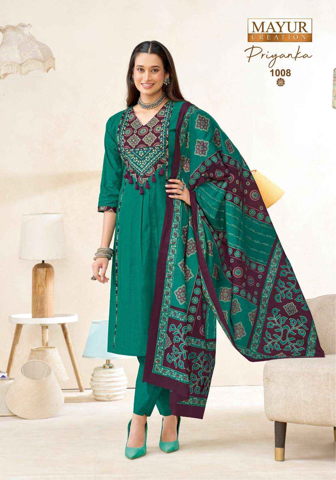 Mayur Creation Priyanka Vol 1 Readymade Cotton Dress 8 pcs Catalogue