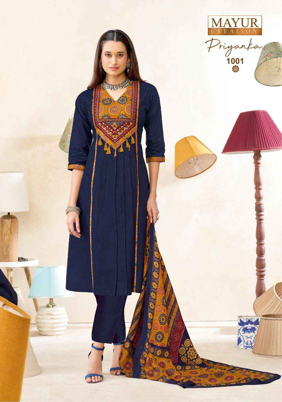 Mayur Creation Priyanka Vol 1 Readymade Cotton Dress 8 pcs Catalogue
