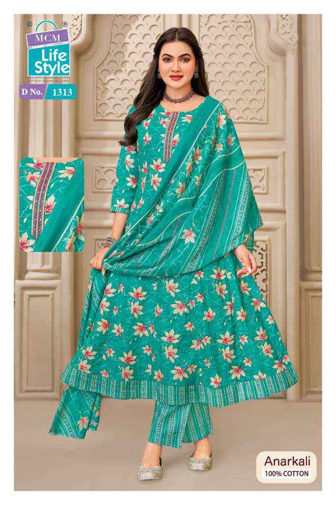 MCM Lifestyle Anarkali Vol 13 Cotton Kurti Combo 10 pcs Catalogue