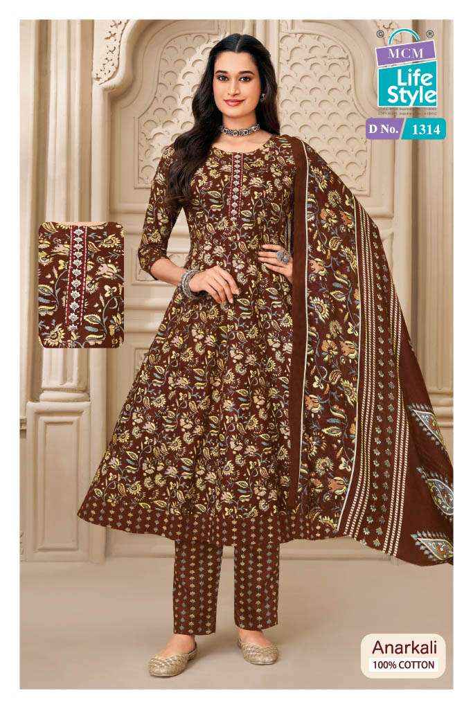MCM Lifestyle Anarkali Vol 13 Cotton Kurti Combo 10 pcs Catalogue