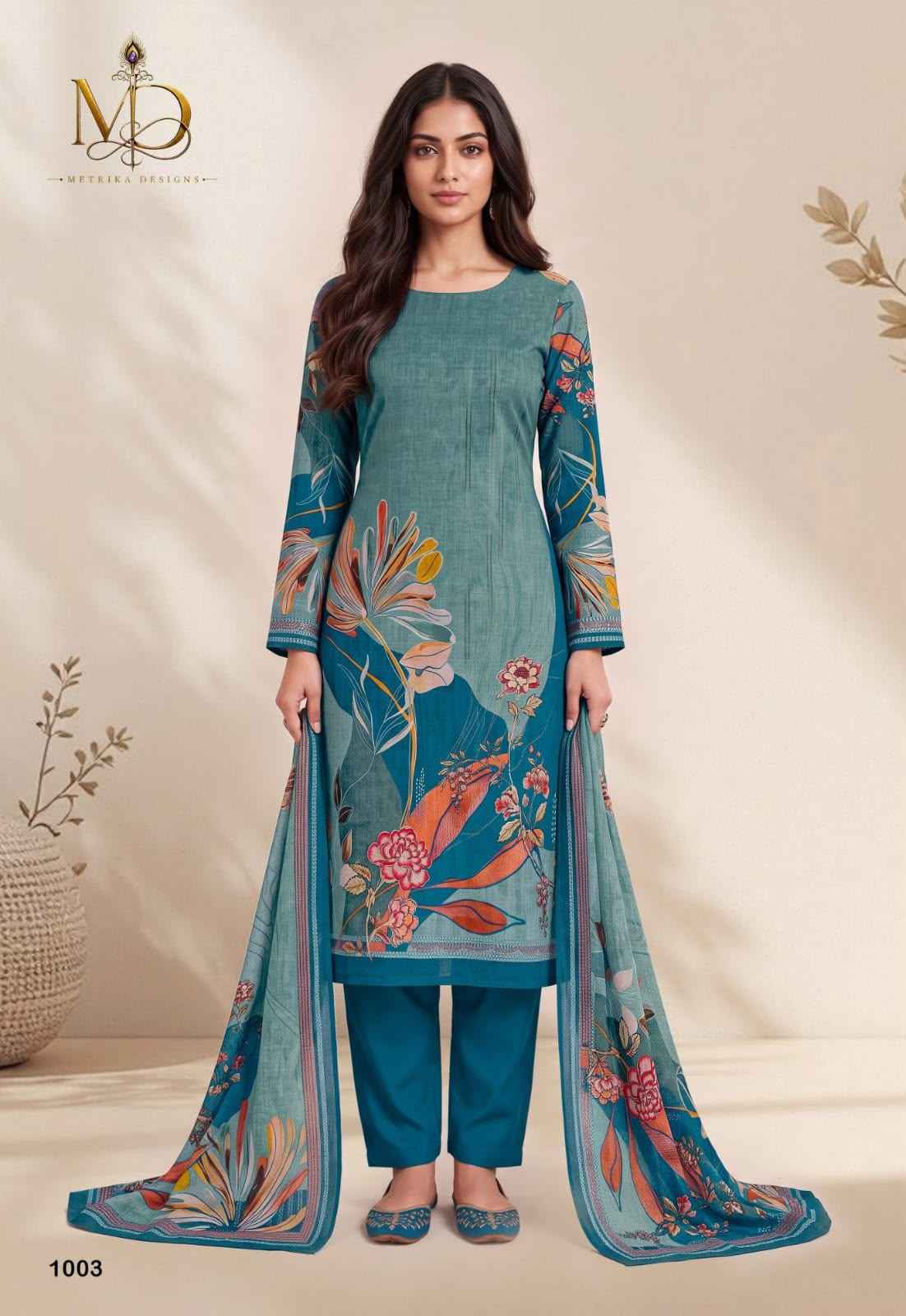 MD Rose Gold Vol 1 Cotton Dress Material 8 pcs Catalogue