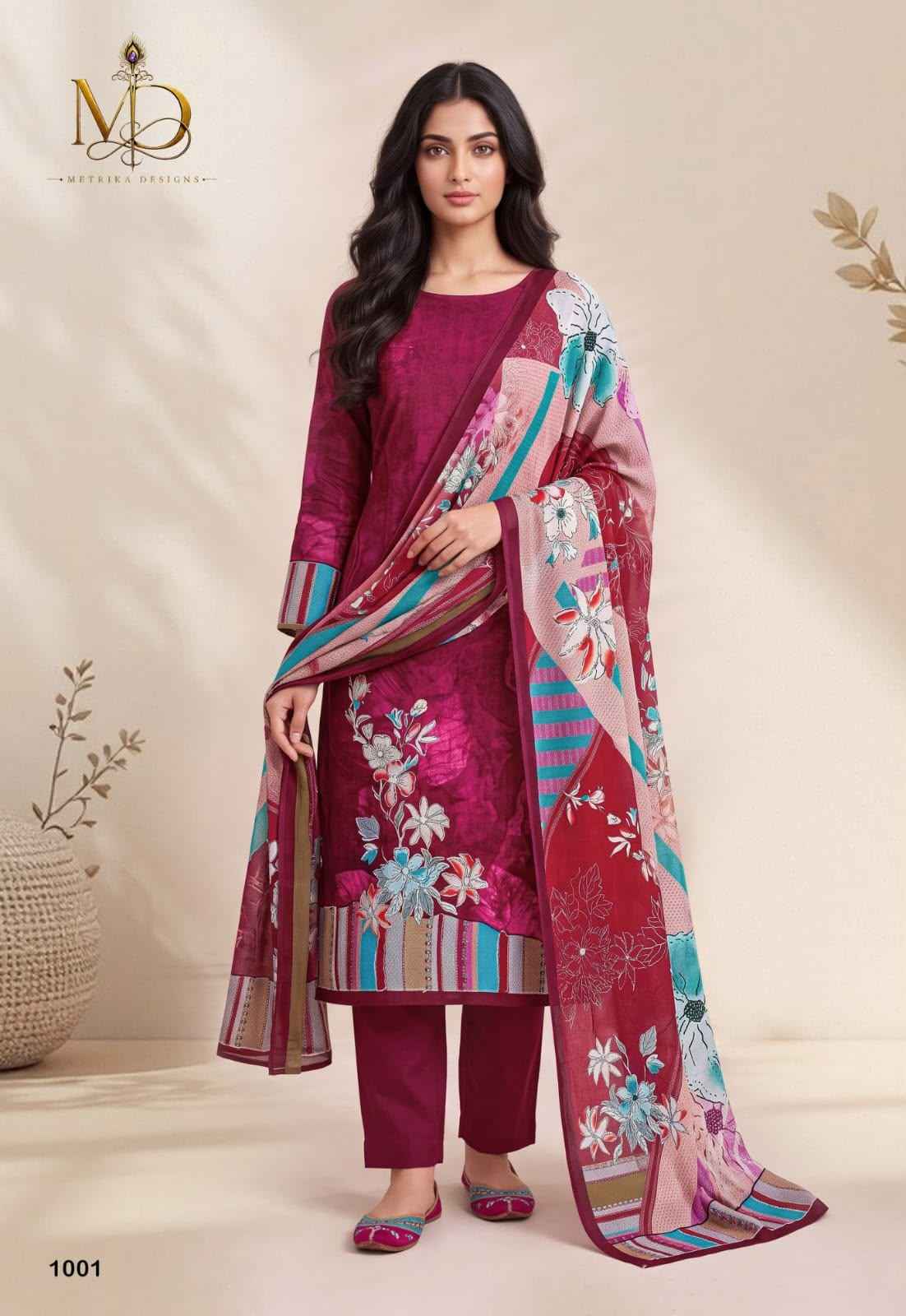 MD Rose Gold Vol 1 Cotton Dress Material 8 pcs Catalogue