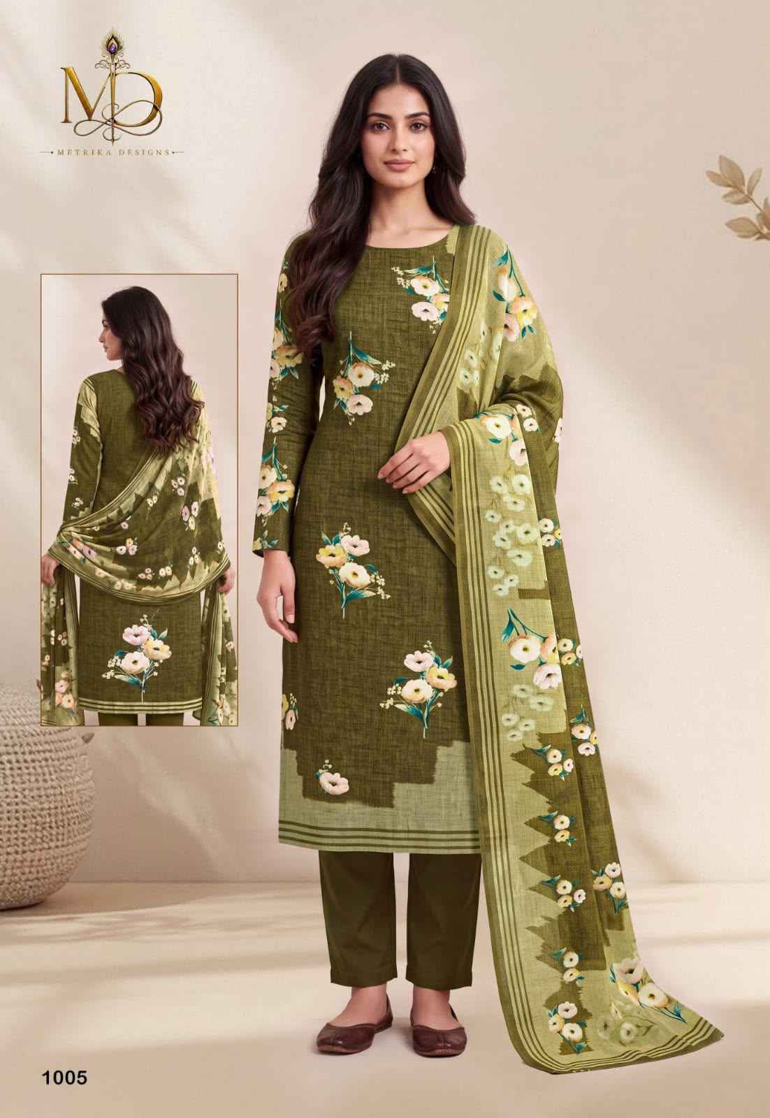 MD Rose Gold Vol 1 Cotton Dress Material 8 pcs Catalogue