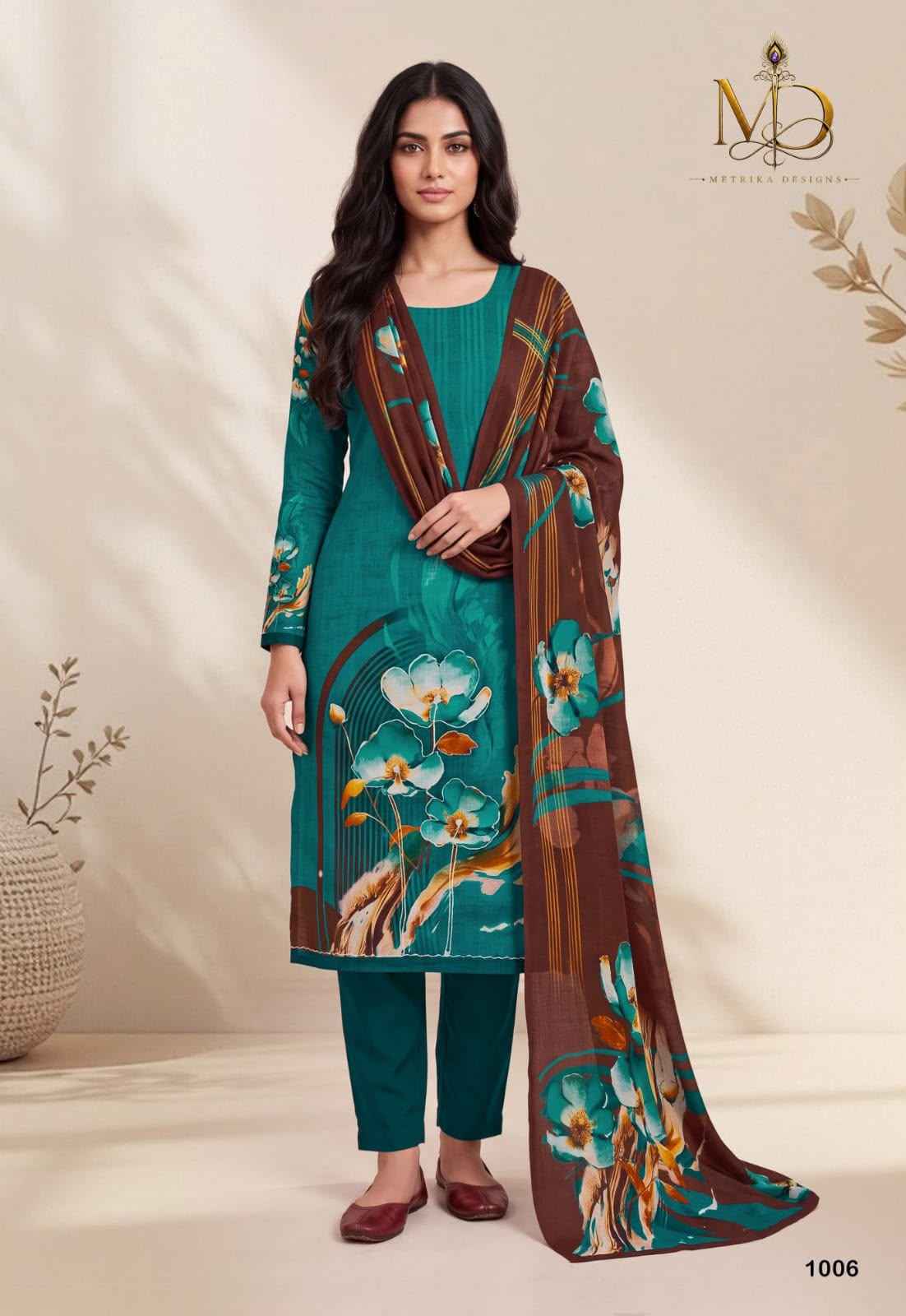 MD Rose Gold Vol 1 Cotton Dress Material 8 pcs Catalogue