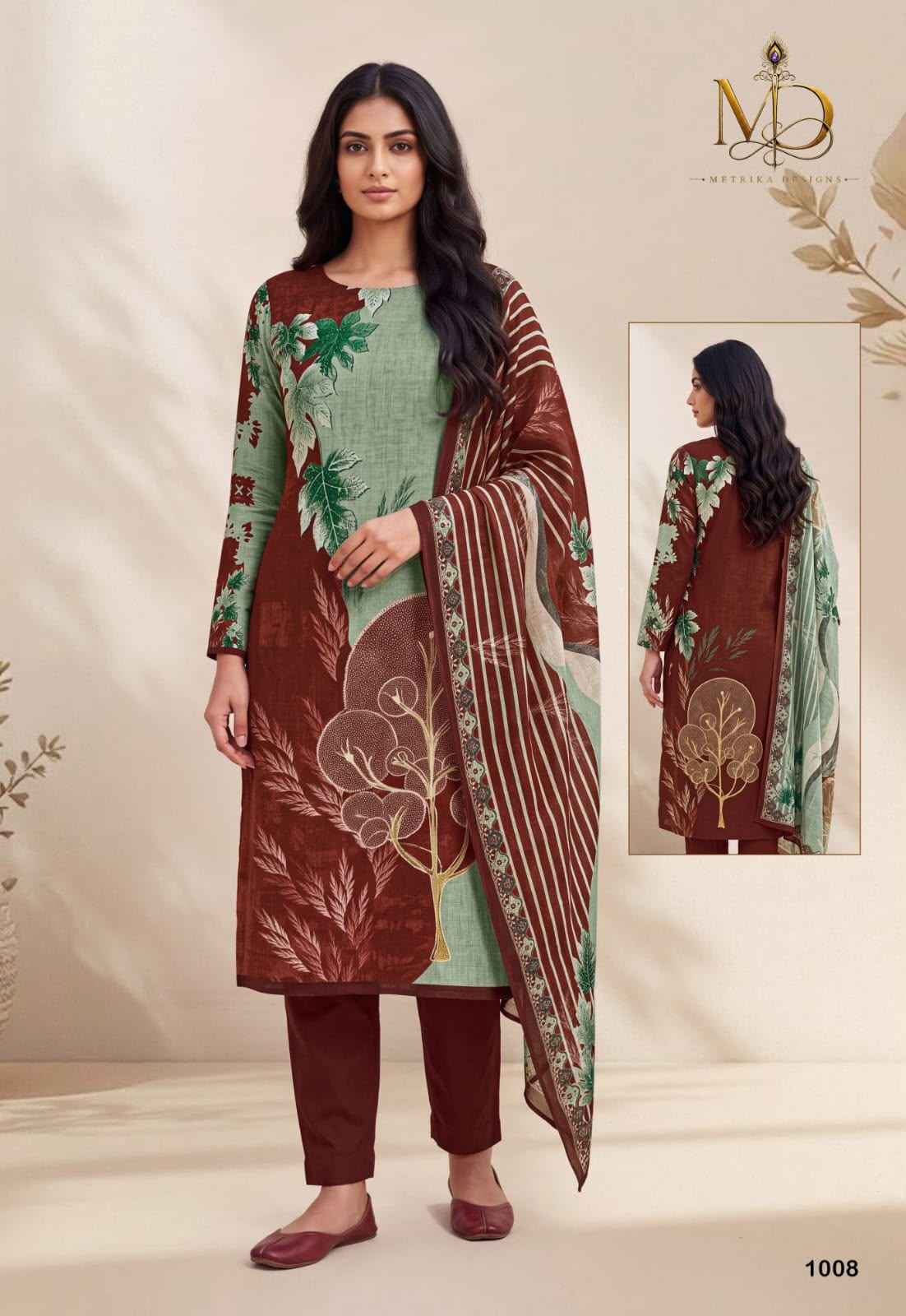 MD Rose Gold Vol 1 Cotton Dress Material 8 pcs Catalogue