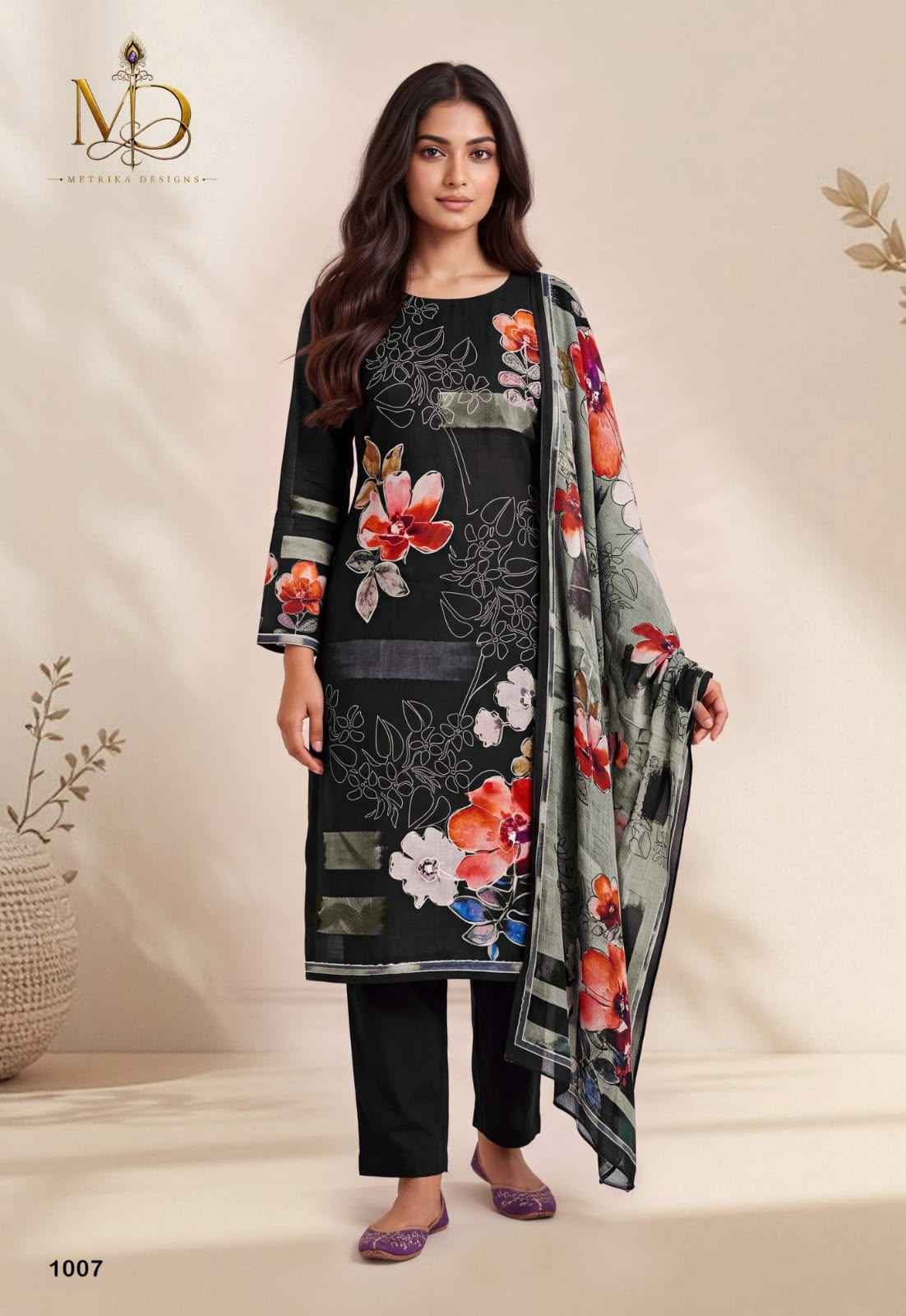 MD Rose Gold Vol 1 Cotton Dress Material 8 pcs Catalogue
