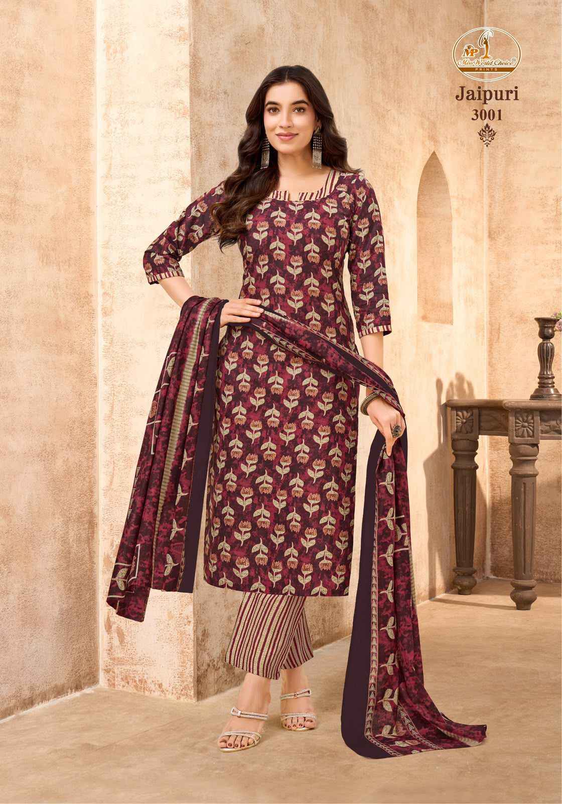 Miss World Choice Jaipuri Vol 3 Readymade Cotton Dress 10 pcs Catalogue
