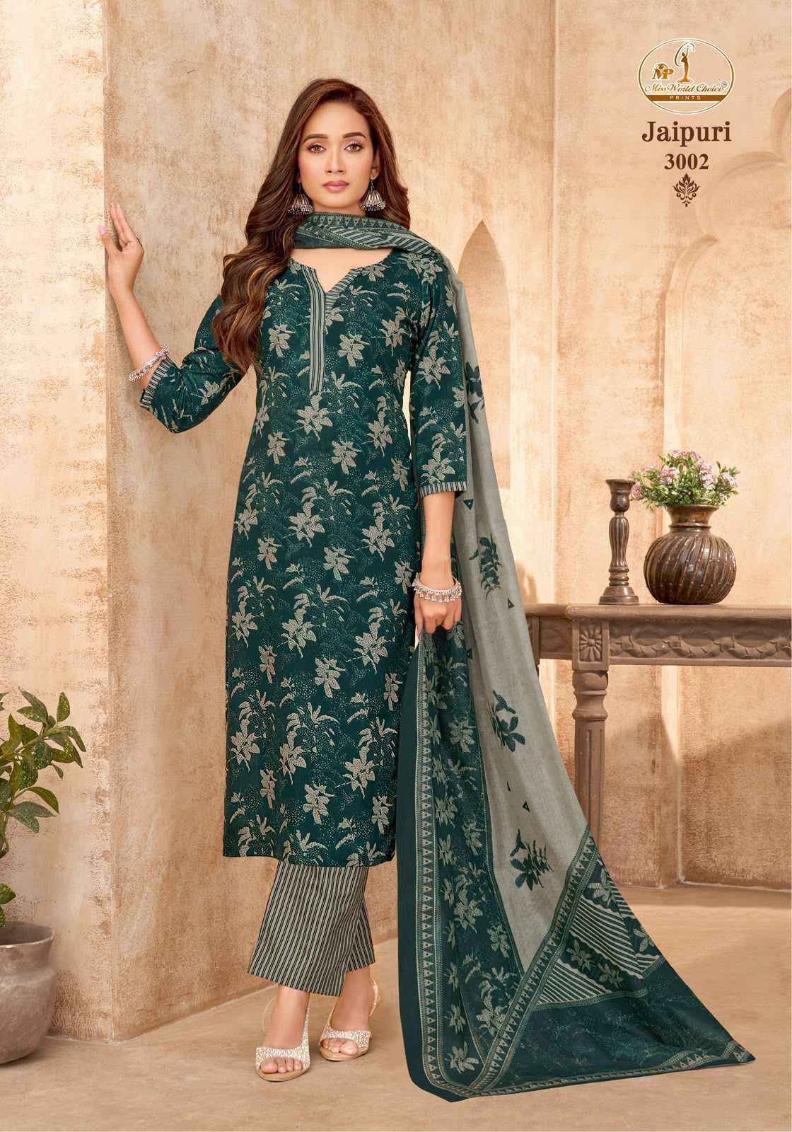 Miss World Choice Jaipuri Vol 3 Readymade Cotton Dress 10 pcs Catalogue