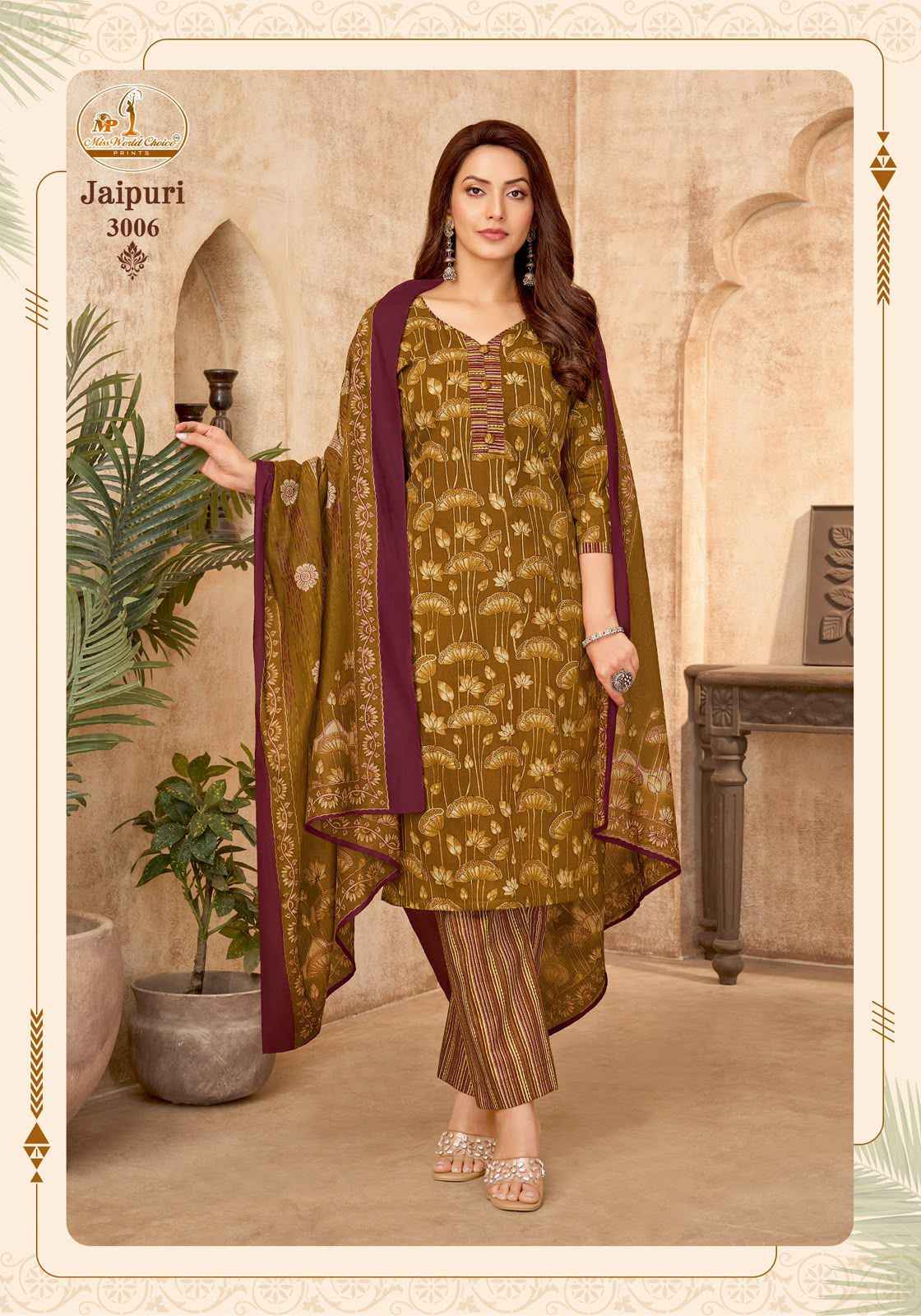 Miss World Choice Jaipuri Vol 3 Readymade Cotton Dress 10 pcs Catalogue