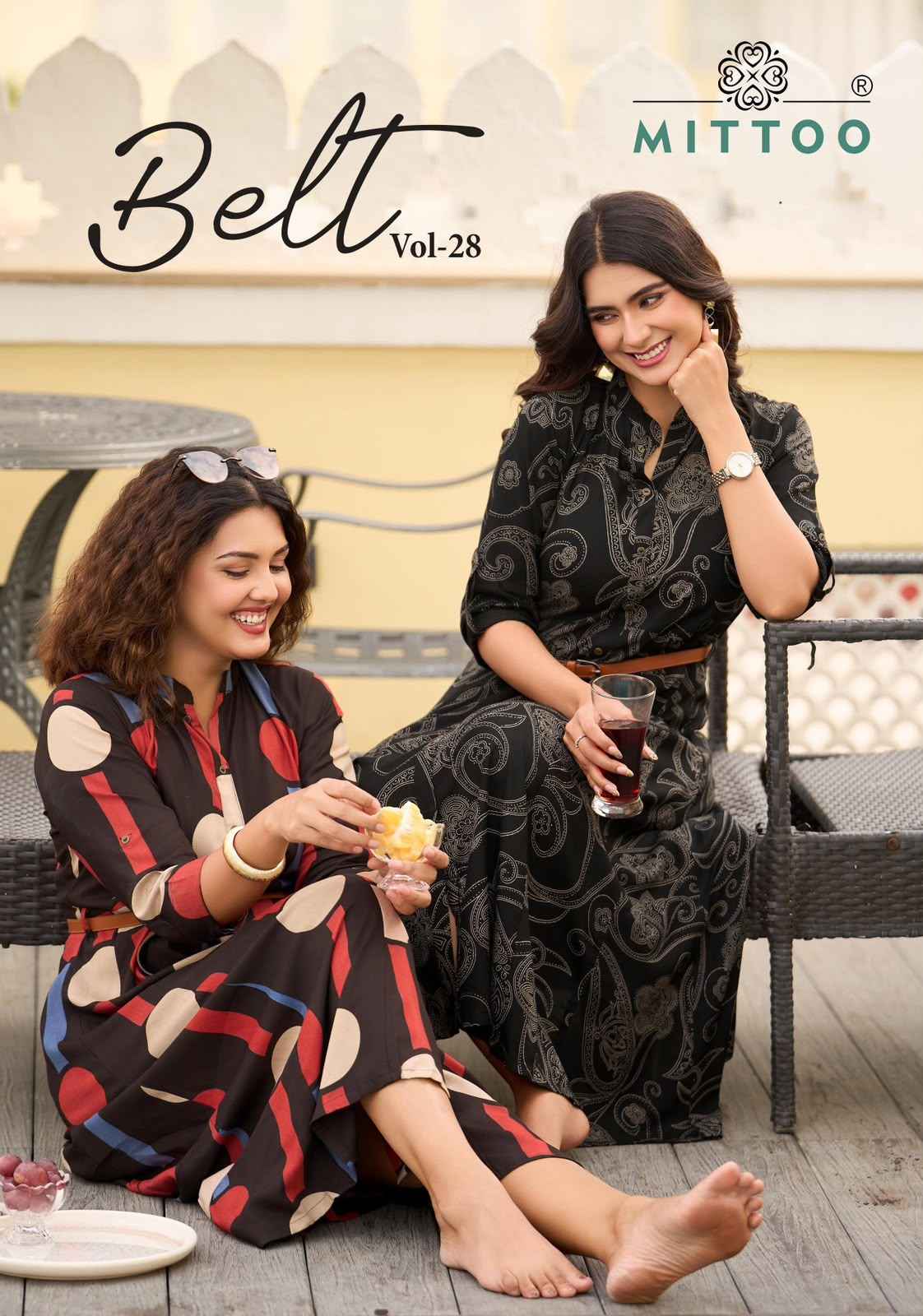 Mittoo Belt Vol 28 Rayon Kurti 6 pcs Catalogue