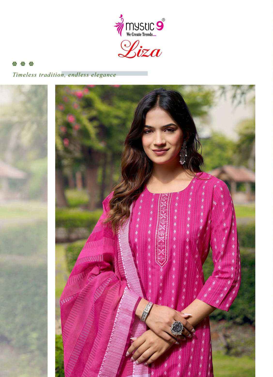 Mystic 9 Liza Vol 6 Cotton Kurti Combo 8 pcs Catalogue