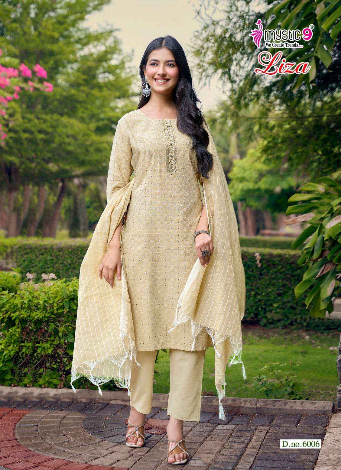 Mystic 9 Liza Vol 6 Cotton Kurti Combo 8 pcs Catalogue