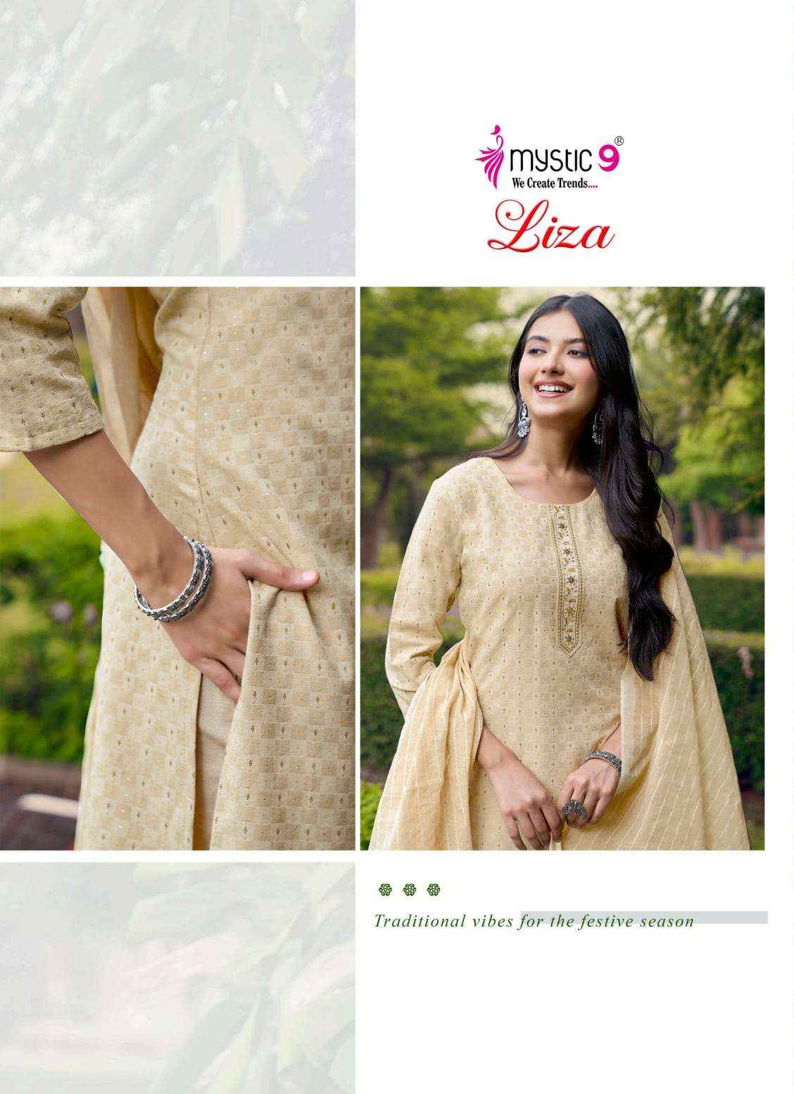 Mystic 9 Liza Vol 6 Cotton Kurti Combo 8 pcs Catalogue