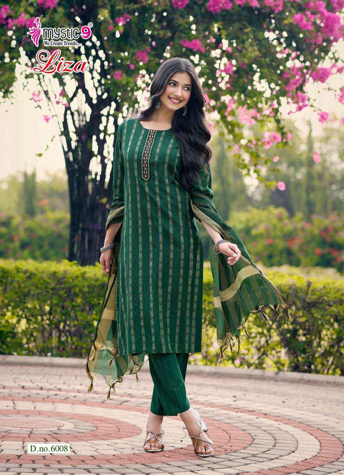 Mystic 9 Liza Vol 6 Cotton Kurti Combo 8 pcs Catalogue