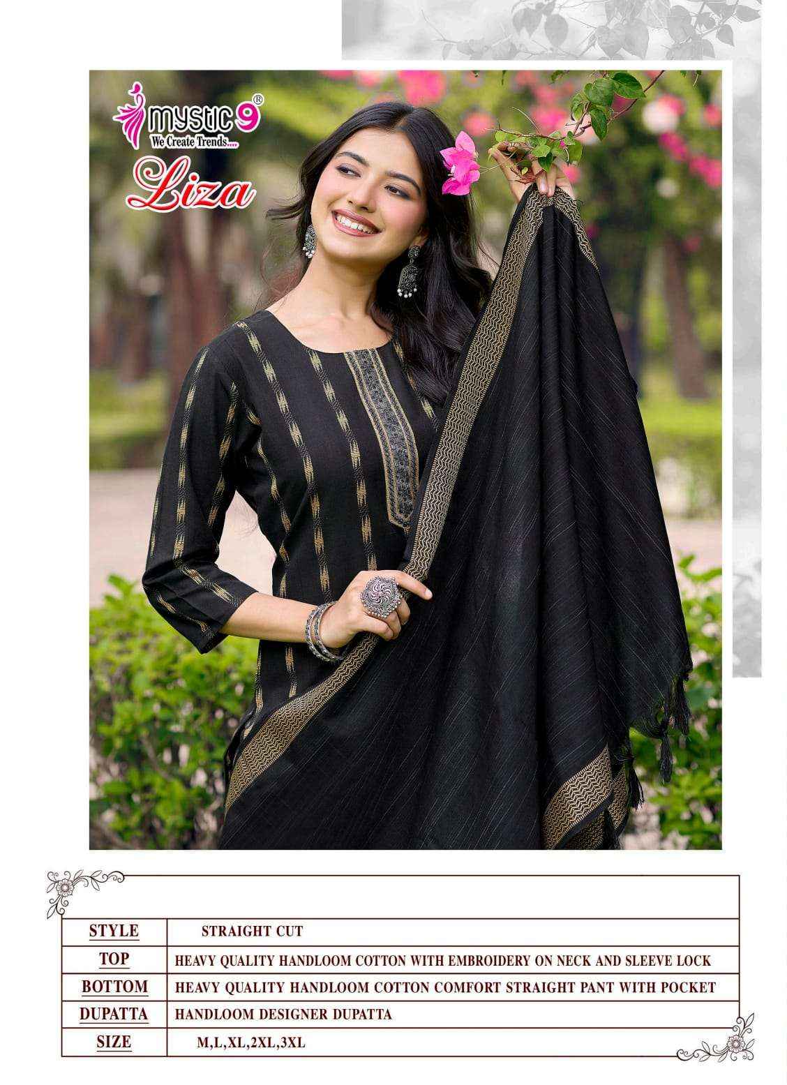 Mystic 9 Liza Vol 6 Cotton Kurti Combo 8 pcs Catalogue