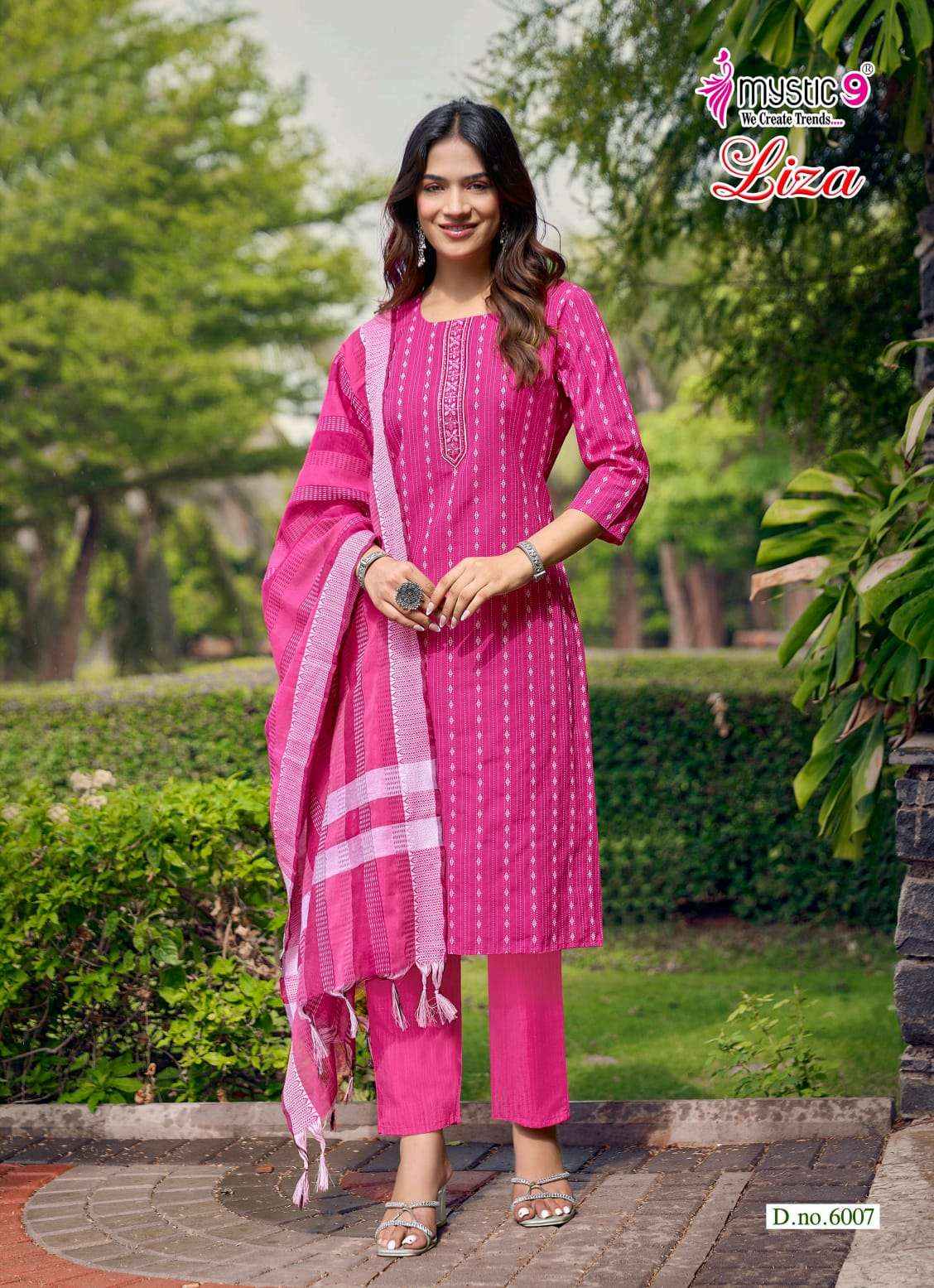 Mystic 9 Liza Vol 6 Cotton Kurti Combo 8 pcs Catalogue