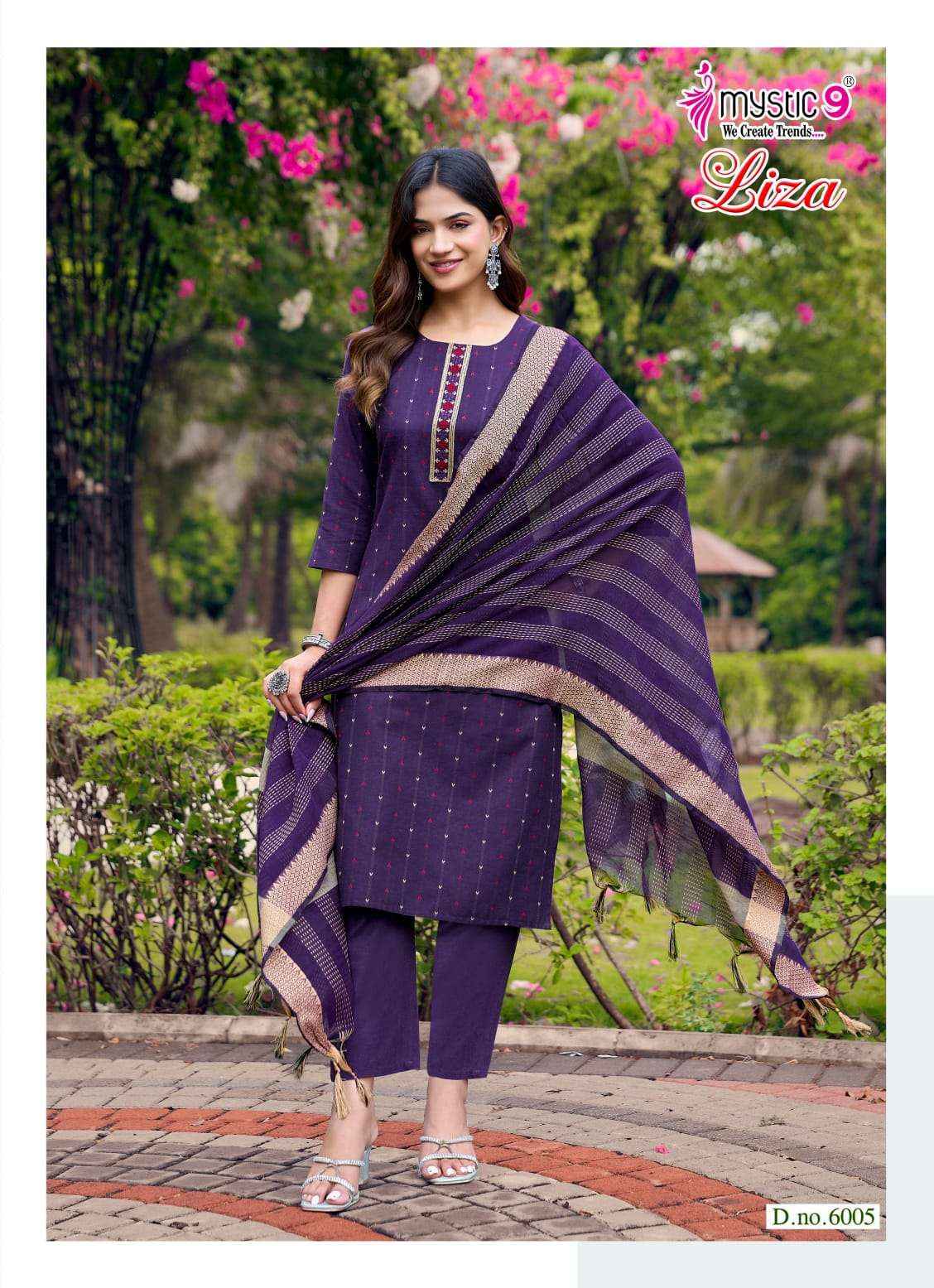 Mystic 9 Liza Vol 6 Cotton Kurti Combo 8 pcs Catalogue
