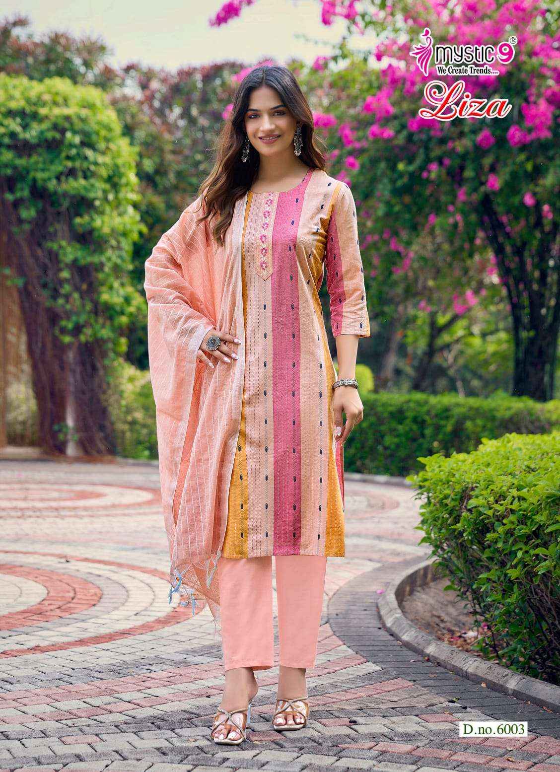 Mystic 9 Liza Vol 6 Cotton Kurti Combo 8 pcs Catalogue