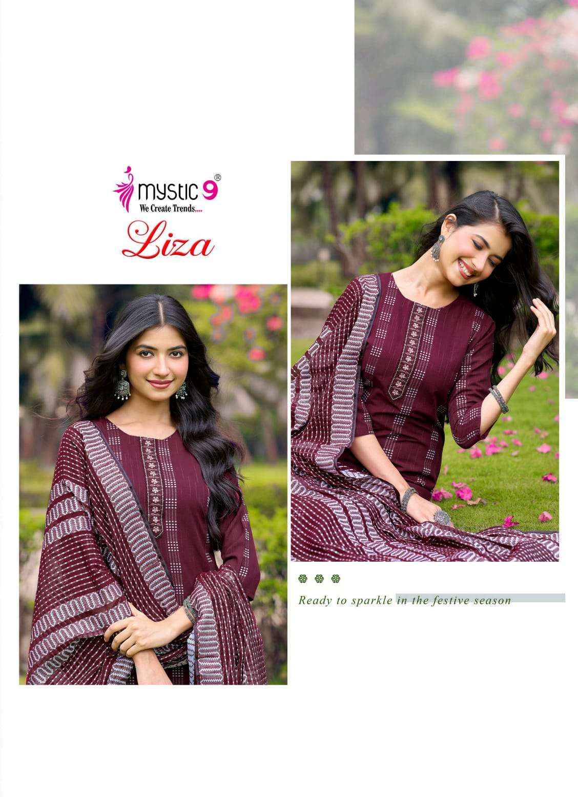 Mystic 9 Liza Vol 6 Cotton Kurti Combo 8 pcs Catalogue
