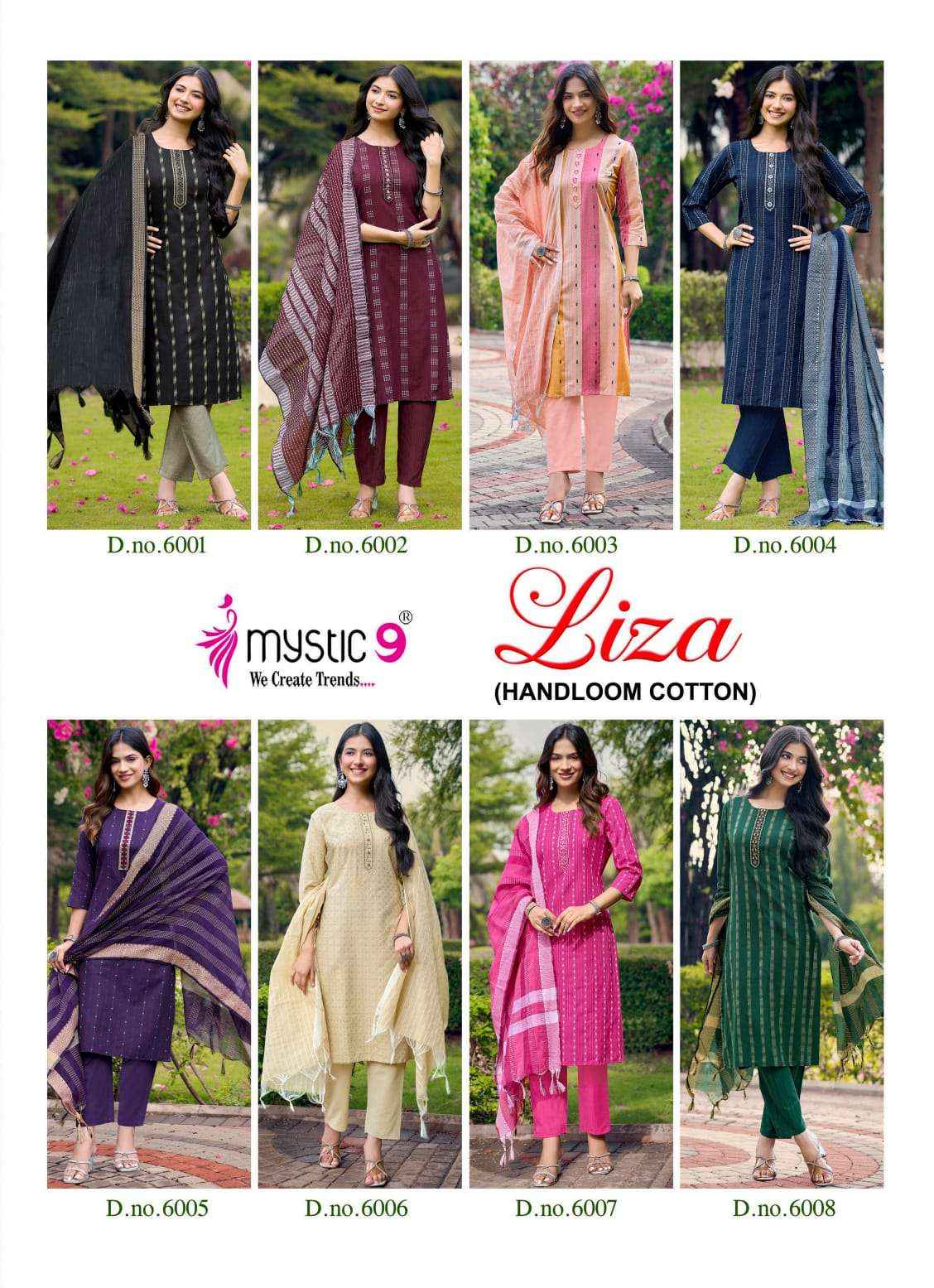 Mystic 9 Liza Vol 6 Cotton Kurti Combo 8 pcs Catalogue