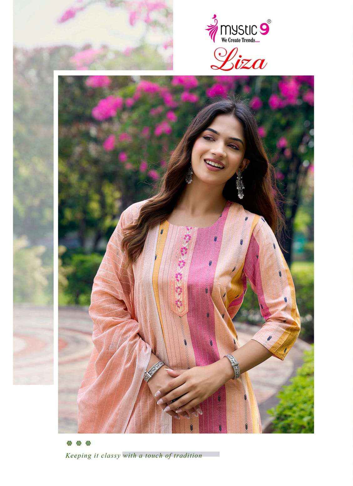 Mystic 9 Liza Vol 6 Cotton Kurti Combo 8 pcs Catalogue