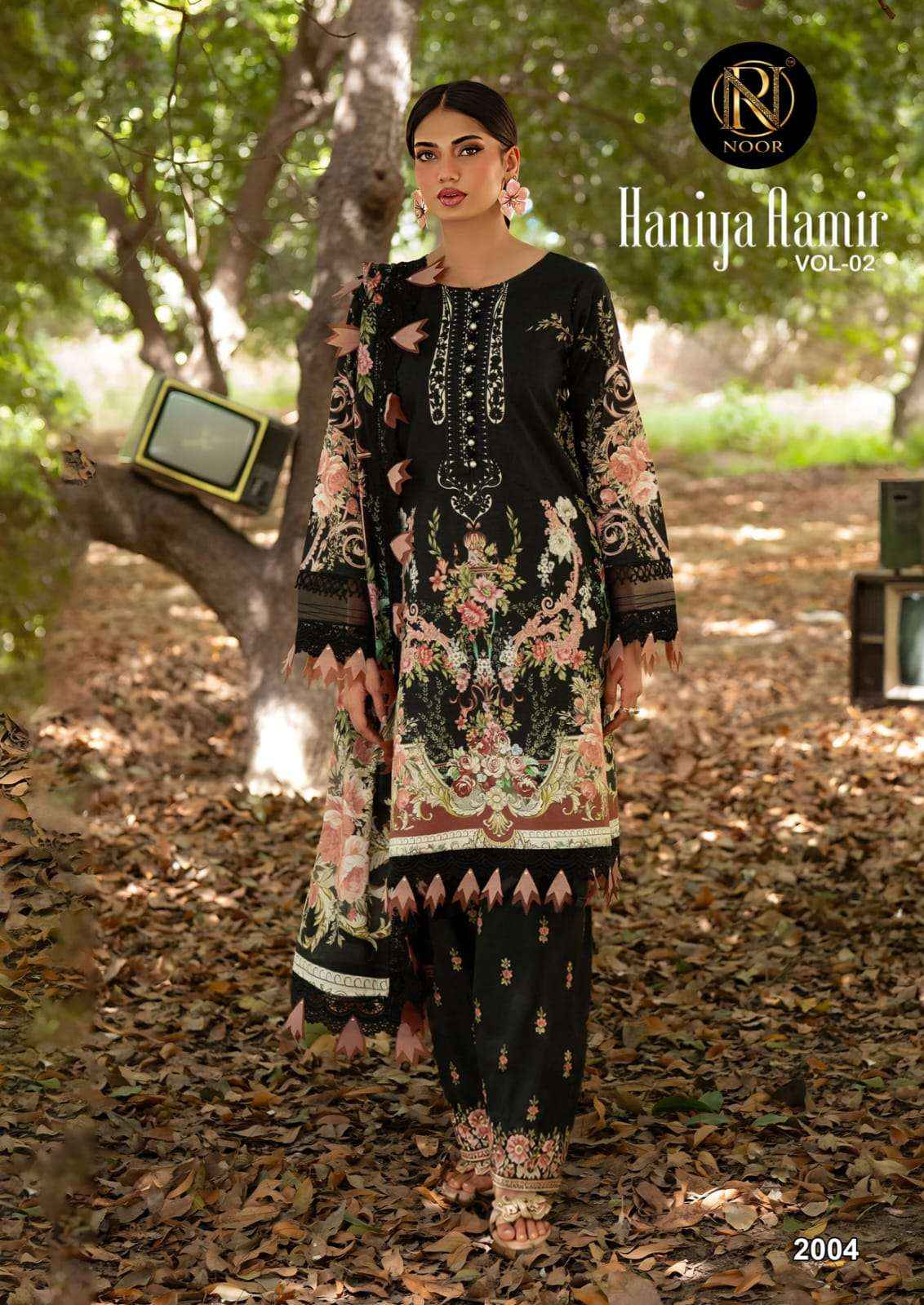 Noor Haniya Aamir Vol 2 Lawn Cotton Dress Material 6 pcs Catalogue