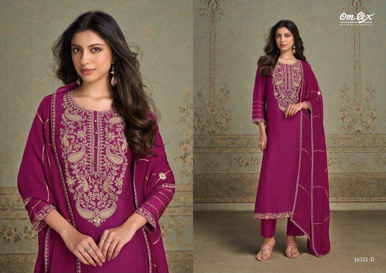 Omtex Liliana Silk Dress Material 4 Pc Catalouge