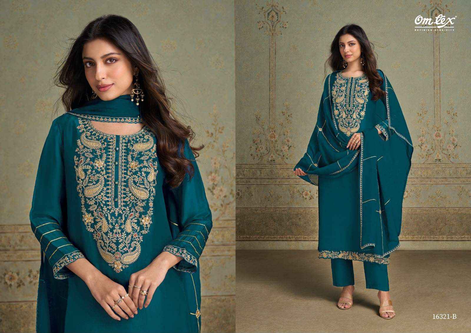 Omtex Liliana Silk Dress Material 4 Pc Catalouge