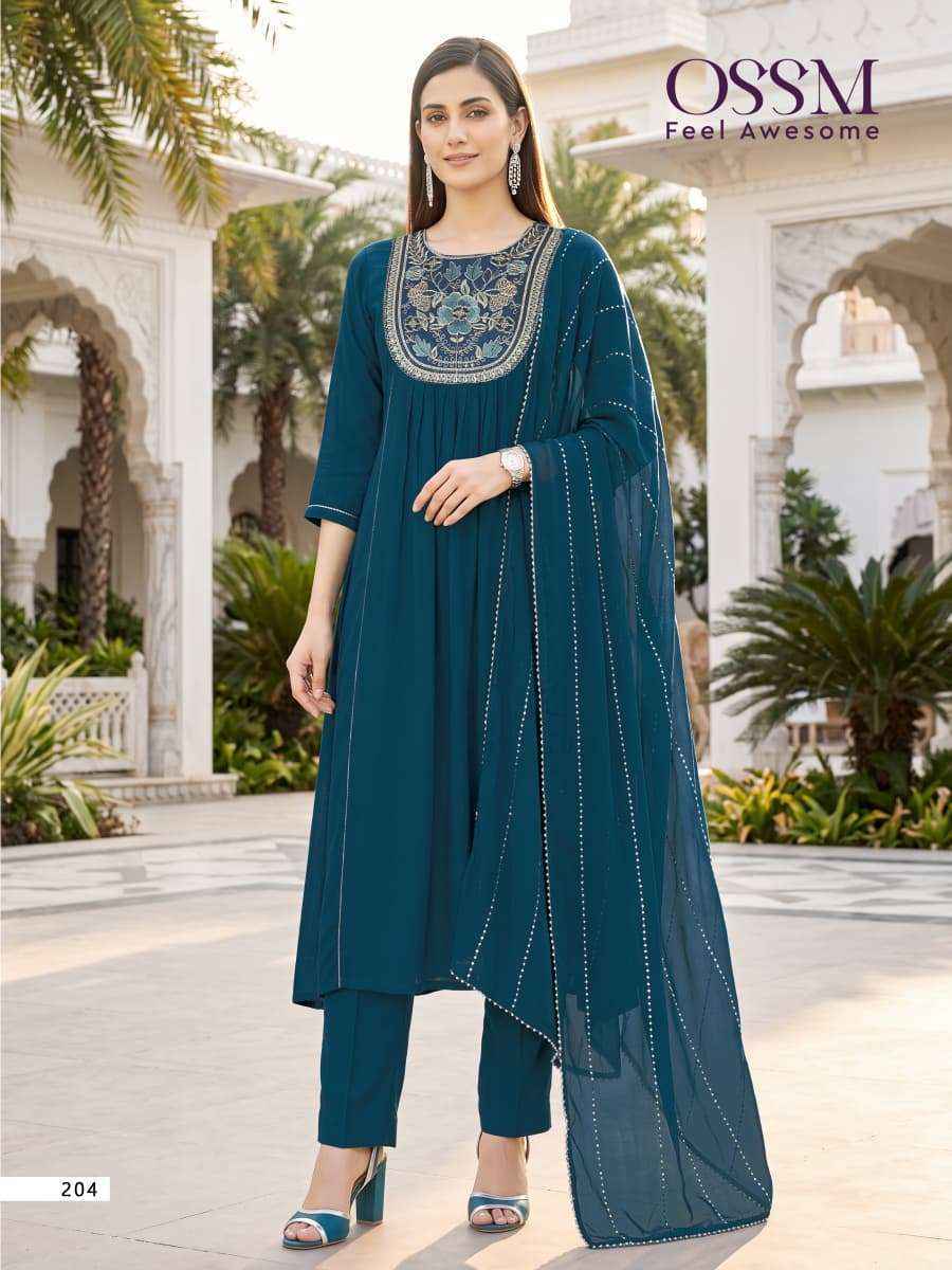 Ossm Noor Vol 2 Mal Chanderi Kurti Combo 6 pcs Catalogue