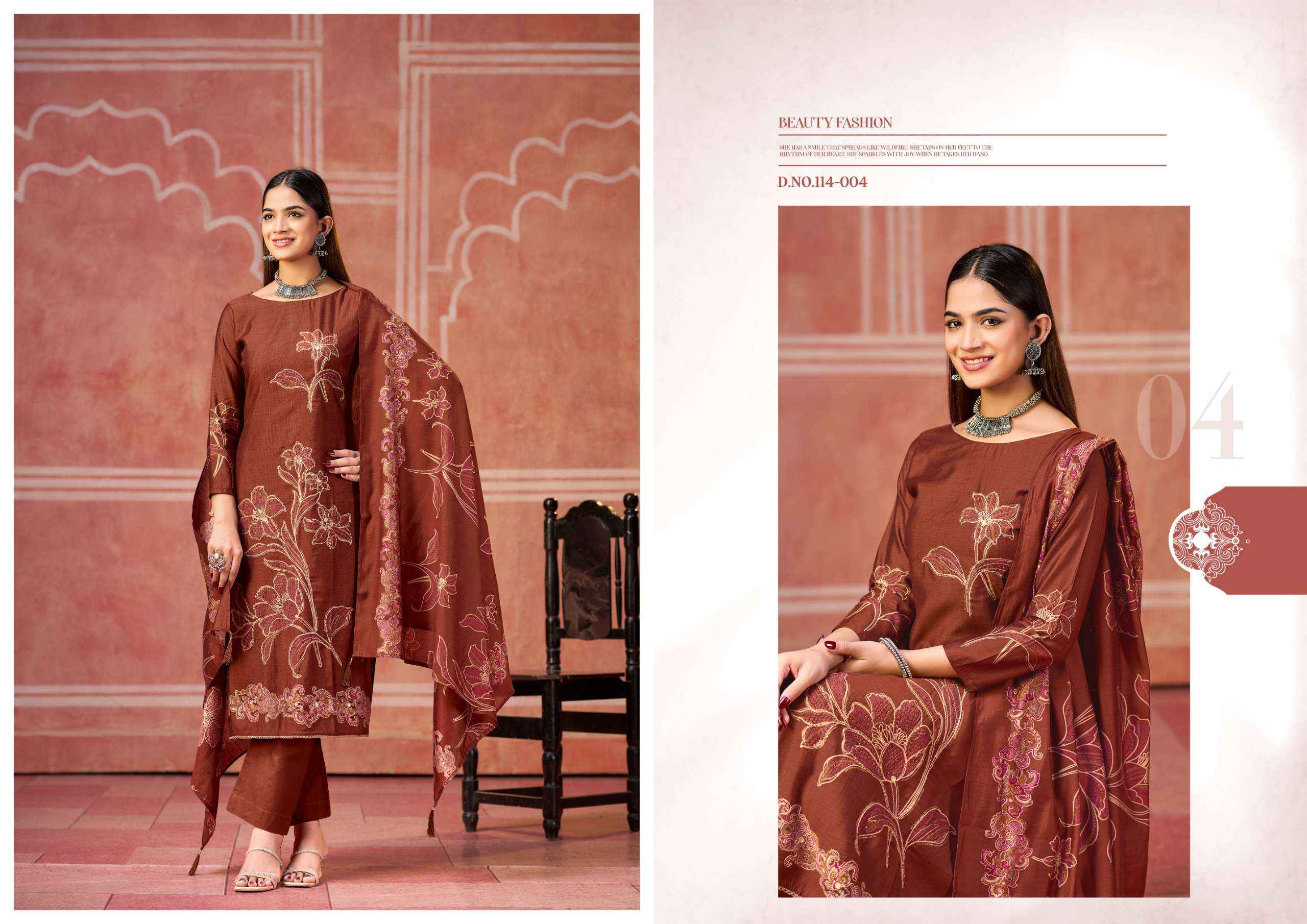 Radhika Fashion Azara Classic Touch Vol 3 Viscose Dress Material 4 pcs Catalogue