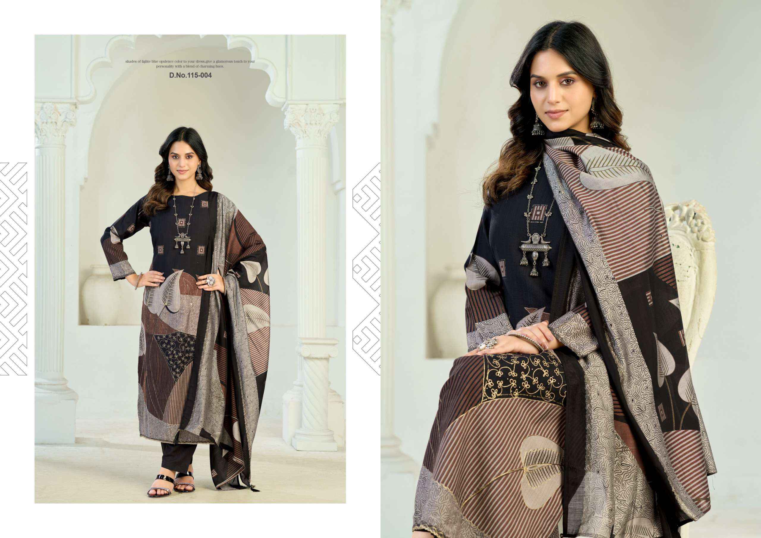 Radhika Fashion Azara Classic Touch Vol 4 Viscose Dress Material 4 pcs Catalogue