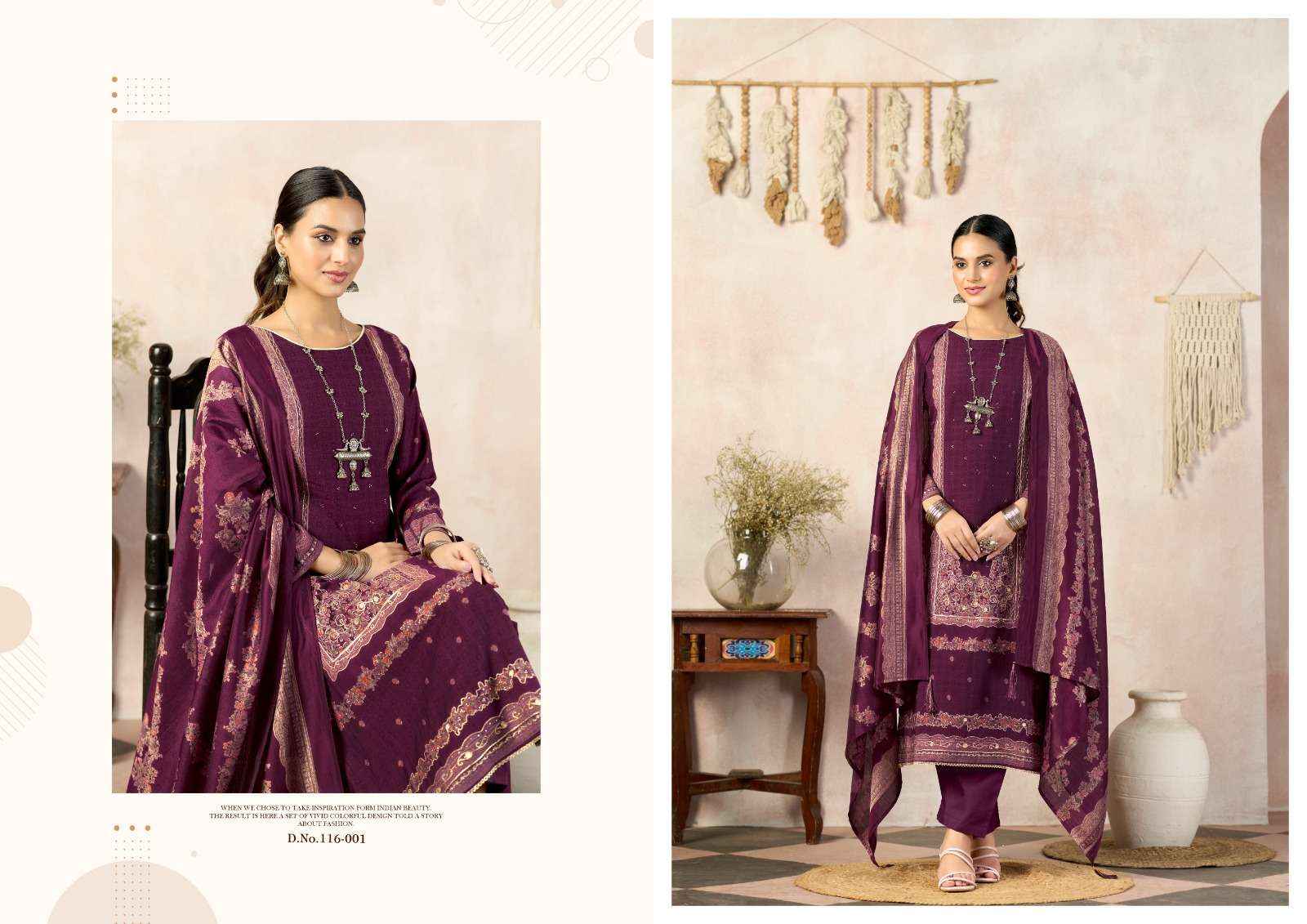 Radhika Fashion Azara Classic Touch Vol 5 Viscose Dress Material 4 pcs Catalogue