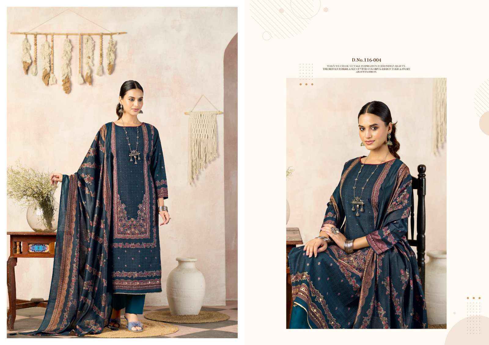 Radhika Fashion Azara Classic Touch Vol 5 Viscose Dress Material 4 pcs Catalogue