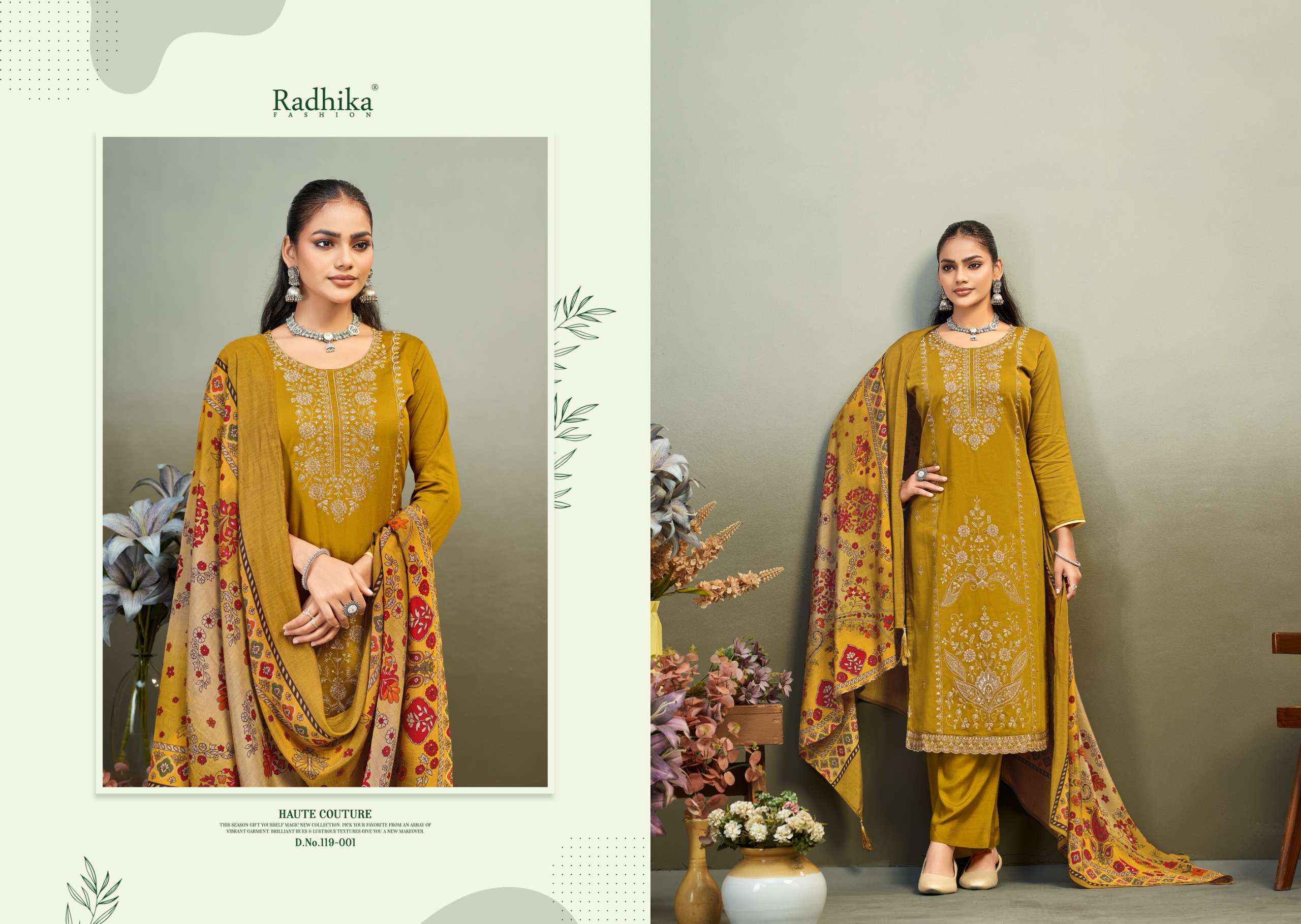 Radhika Fashion Azara Zaira Vol 1 Jam Cotton Dress Material 6 pcs Catalogue
