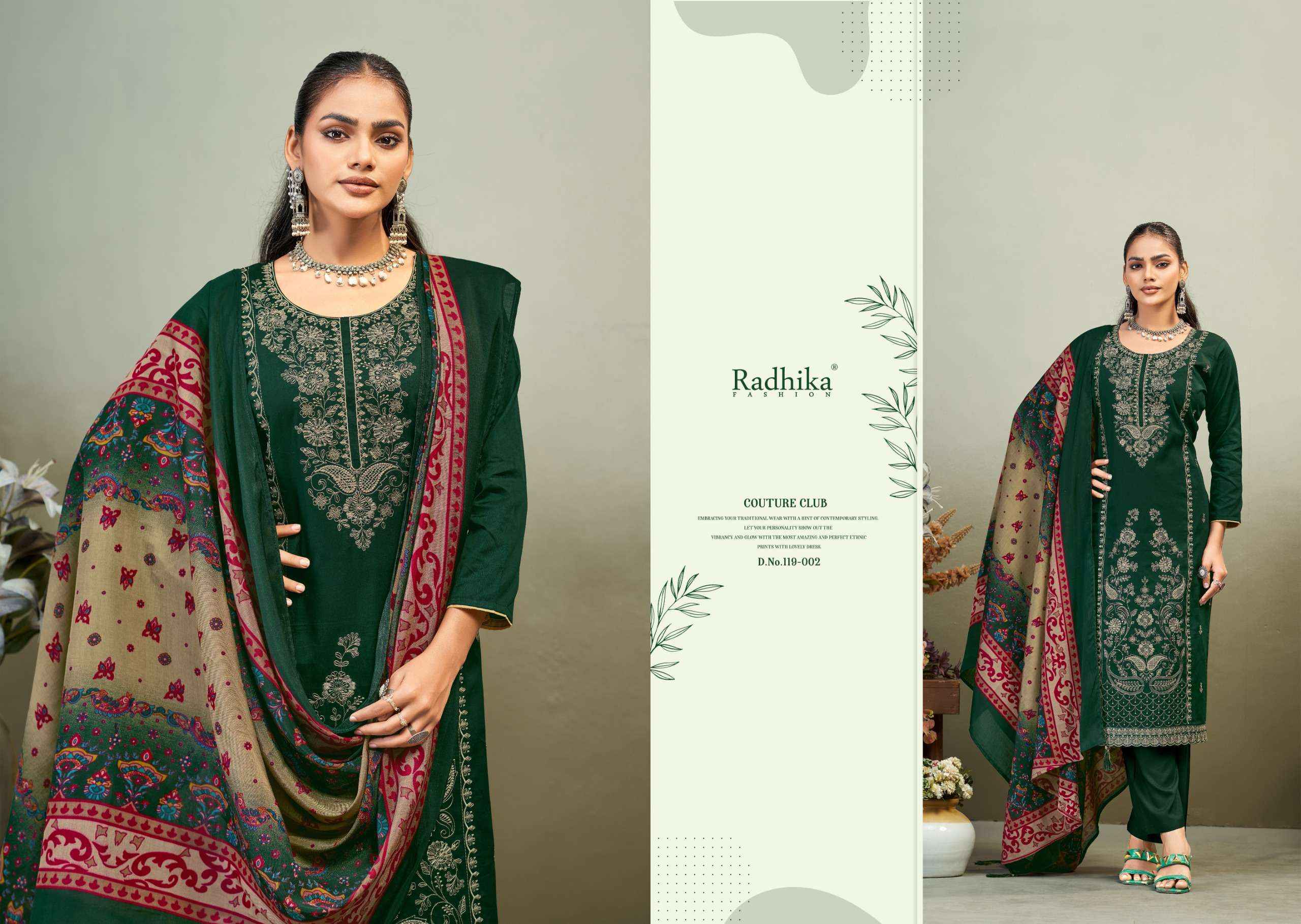 Radhika Fashion Azara Zaira Vol 1 Jam Cotton Dress Material 6 pcs Catalogue