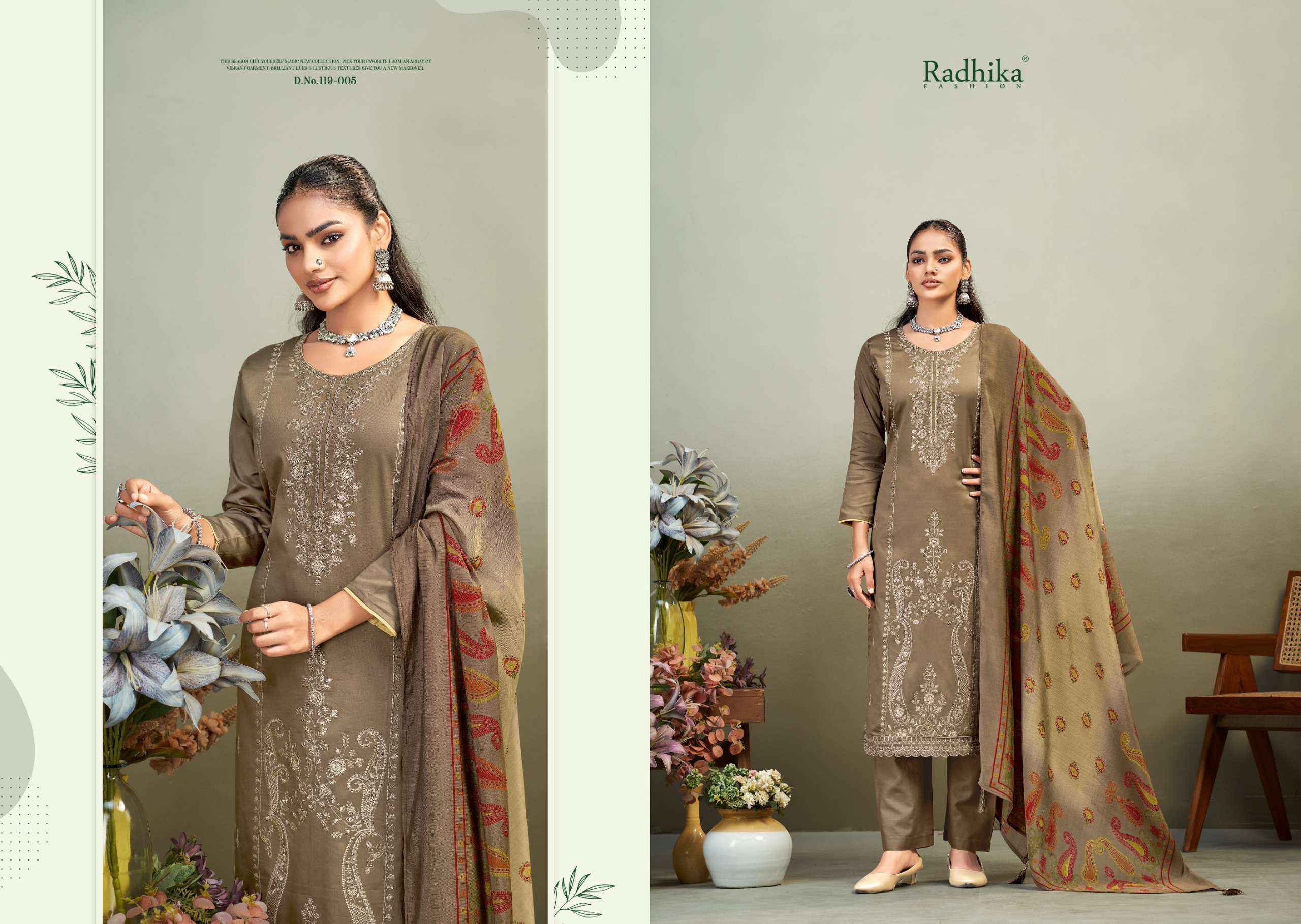 Radhika Fashion Azara Zaira Vol 1 Jam Cotton Dress Material 6 pcs Catalogue