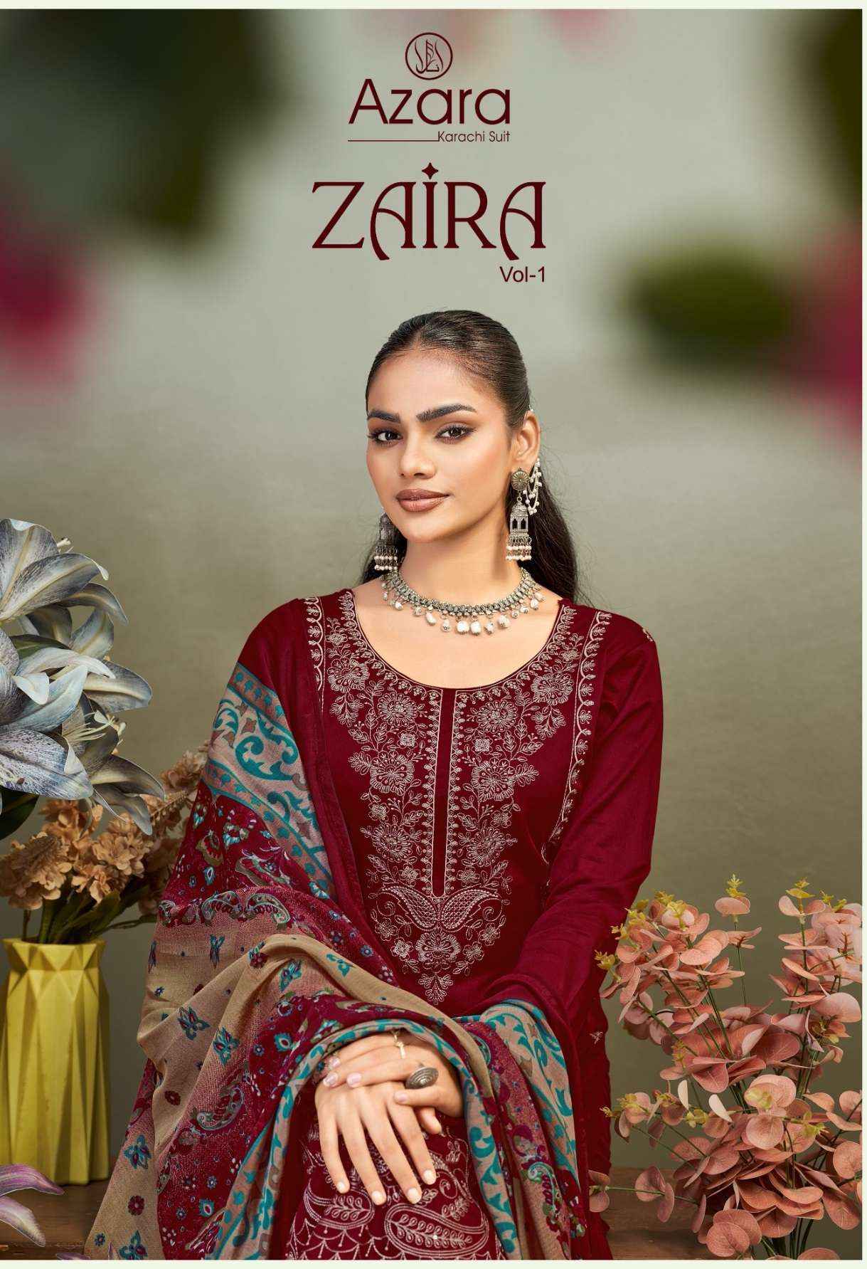 Radhika Fashion Azara Zaira Vol 1 Jam Cotton Dress Material 6 pcs Catalogue
