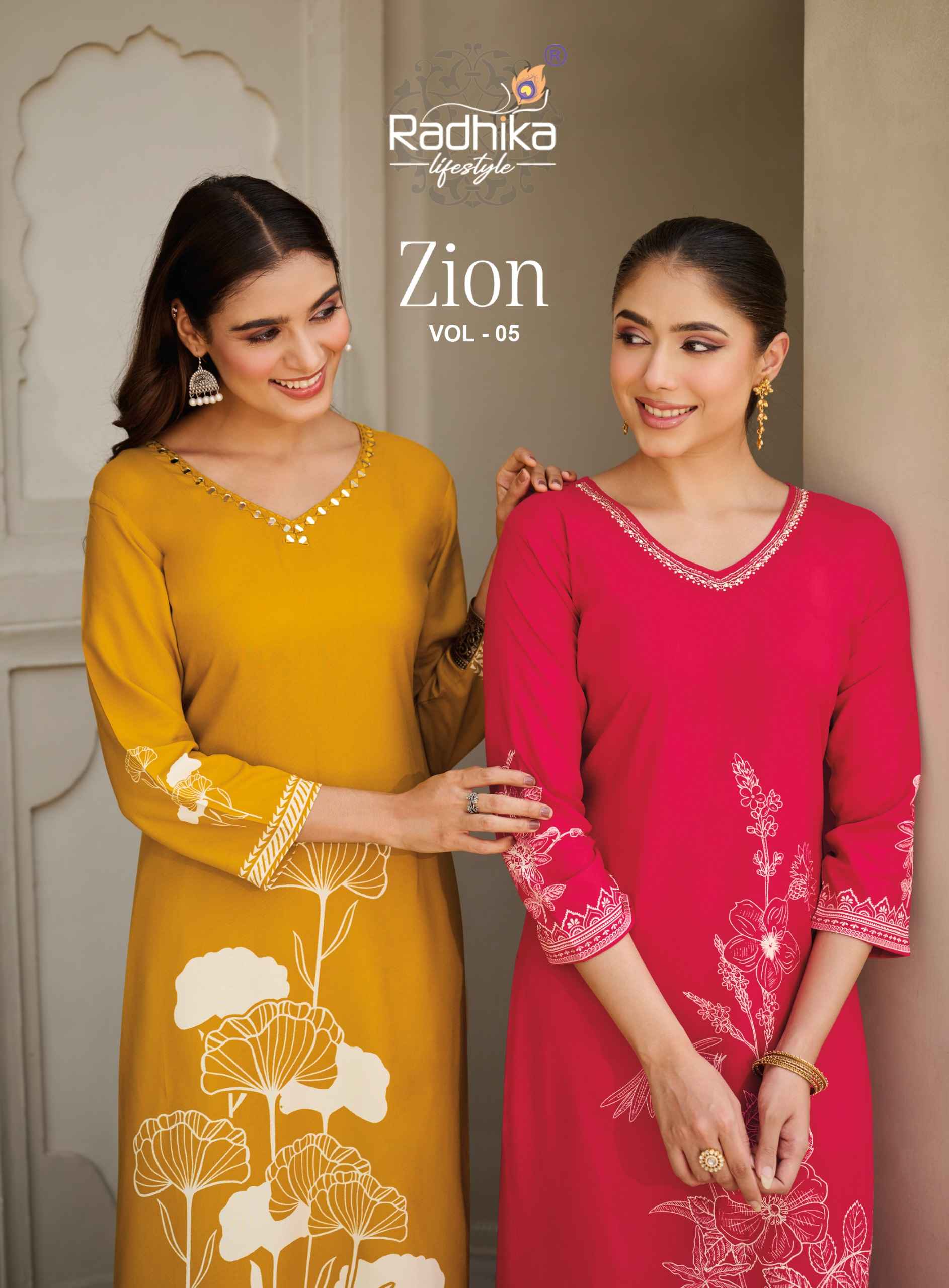 Radhika Lifestyle Zion Vol 5 Rayon Co Ord Set 8 pcs Catalogue
