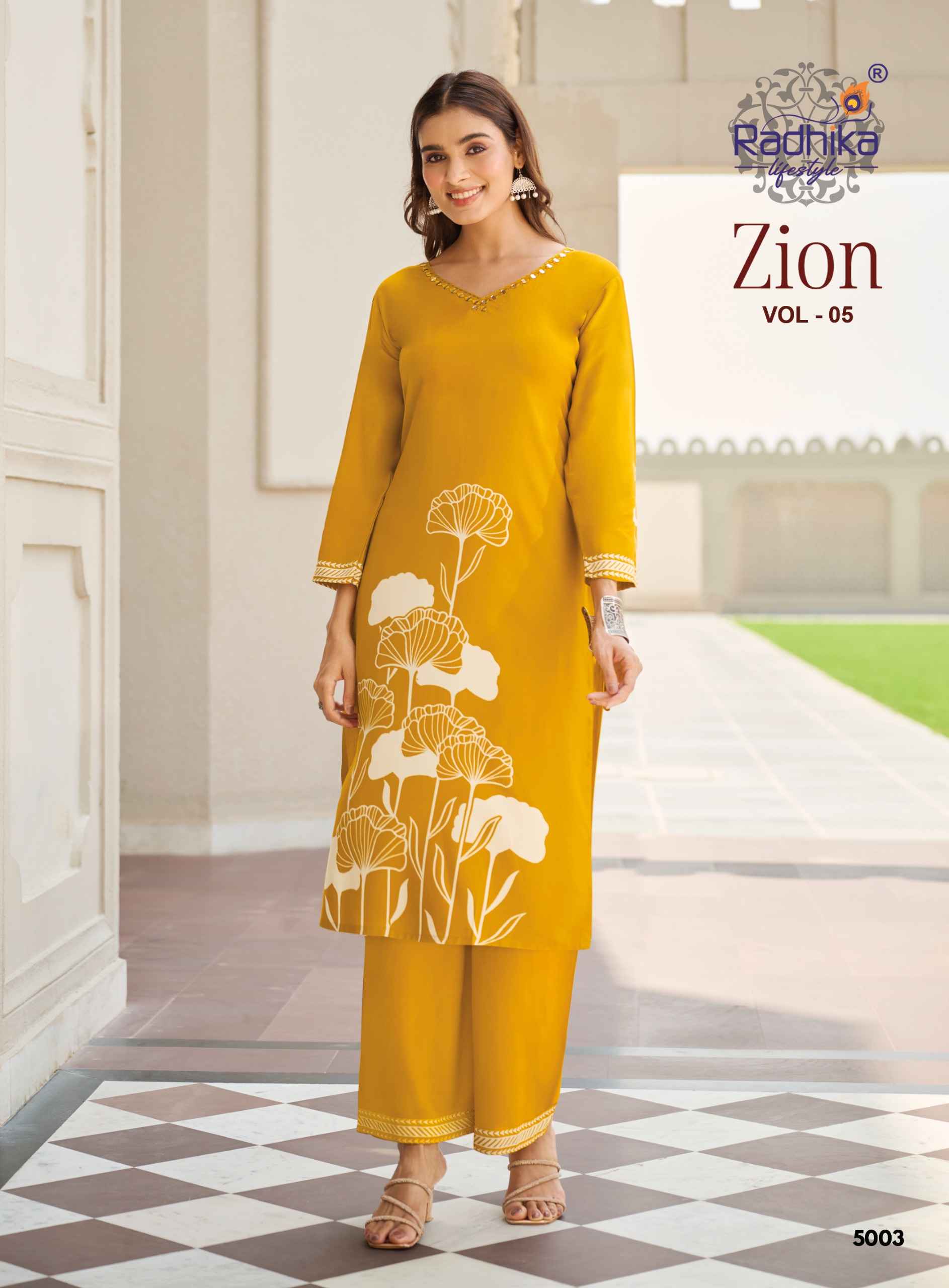 Radhika Lifestyle Zion Vol 5 Rayon Co Ord Set 8 pcs Catalogue