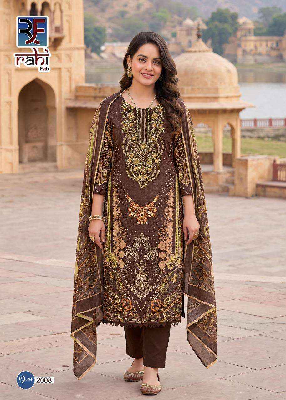 Rahi Fab Red Orchid Vol 2 Cotton Dress Material 8 pcs Catalogue
