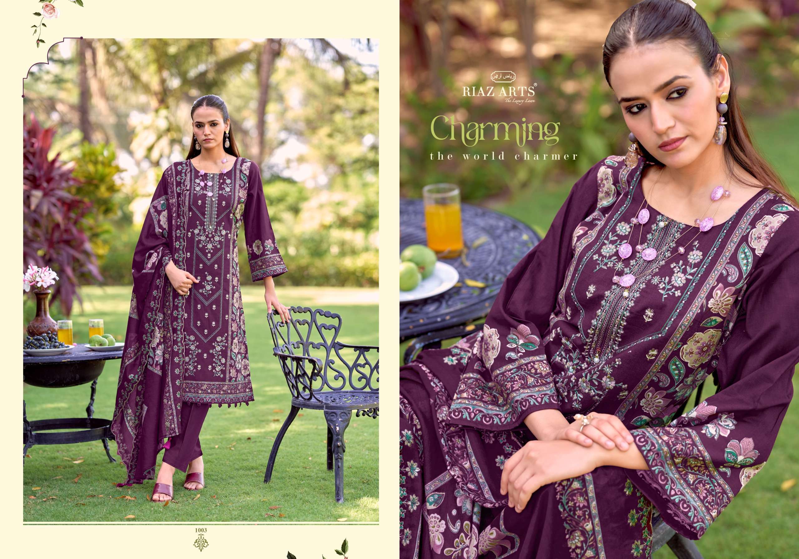 Riaz Arts Bin Saeed Vol 18 Lawn Cotton Dress Material 6 pcs Catalogue