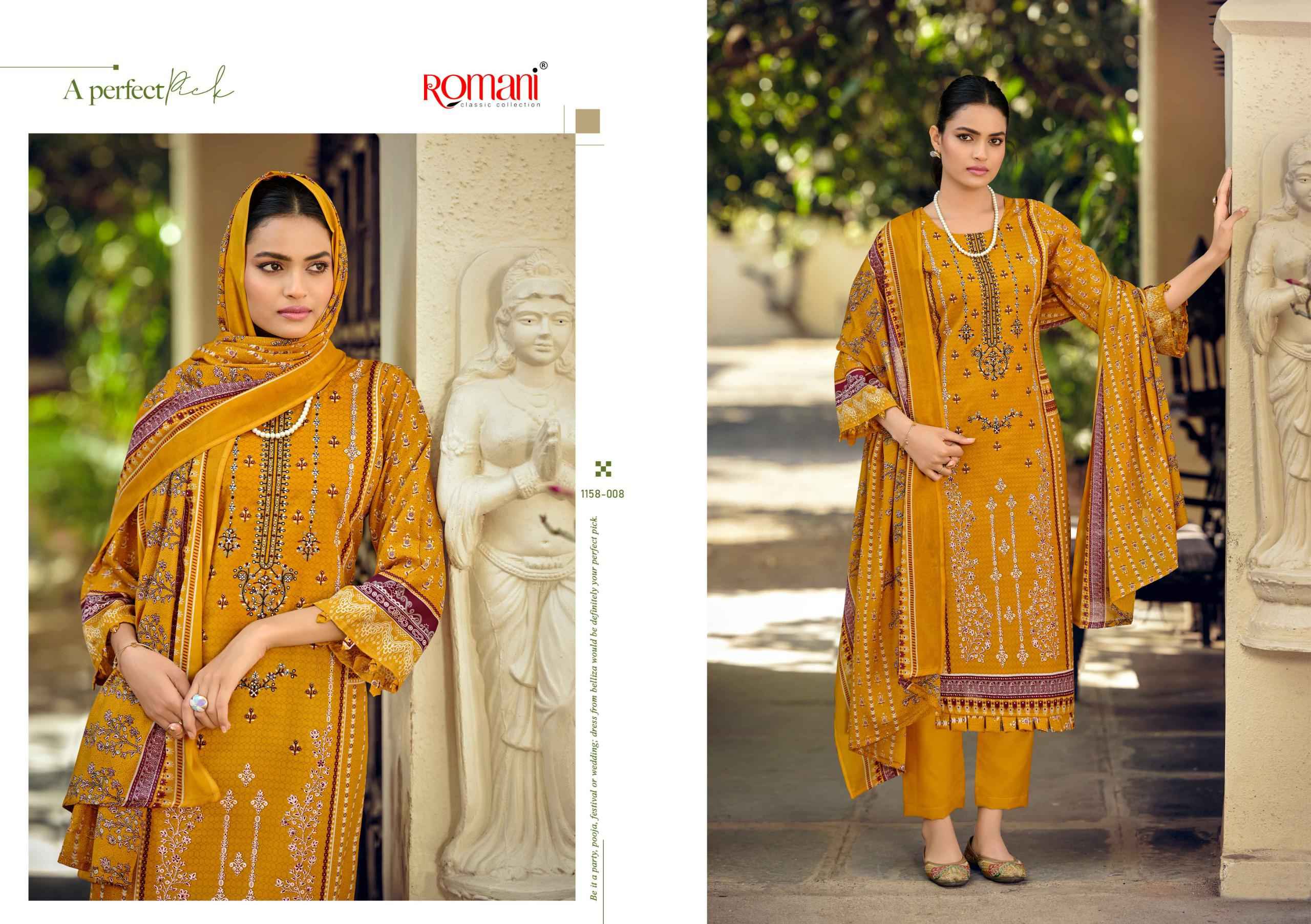 Romani Bin Kareem Vol 6 Cotton Dress Material 8 pcs Catalogue