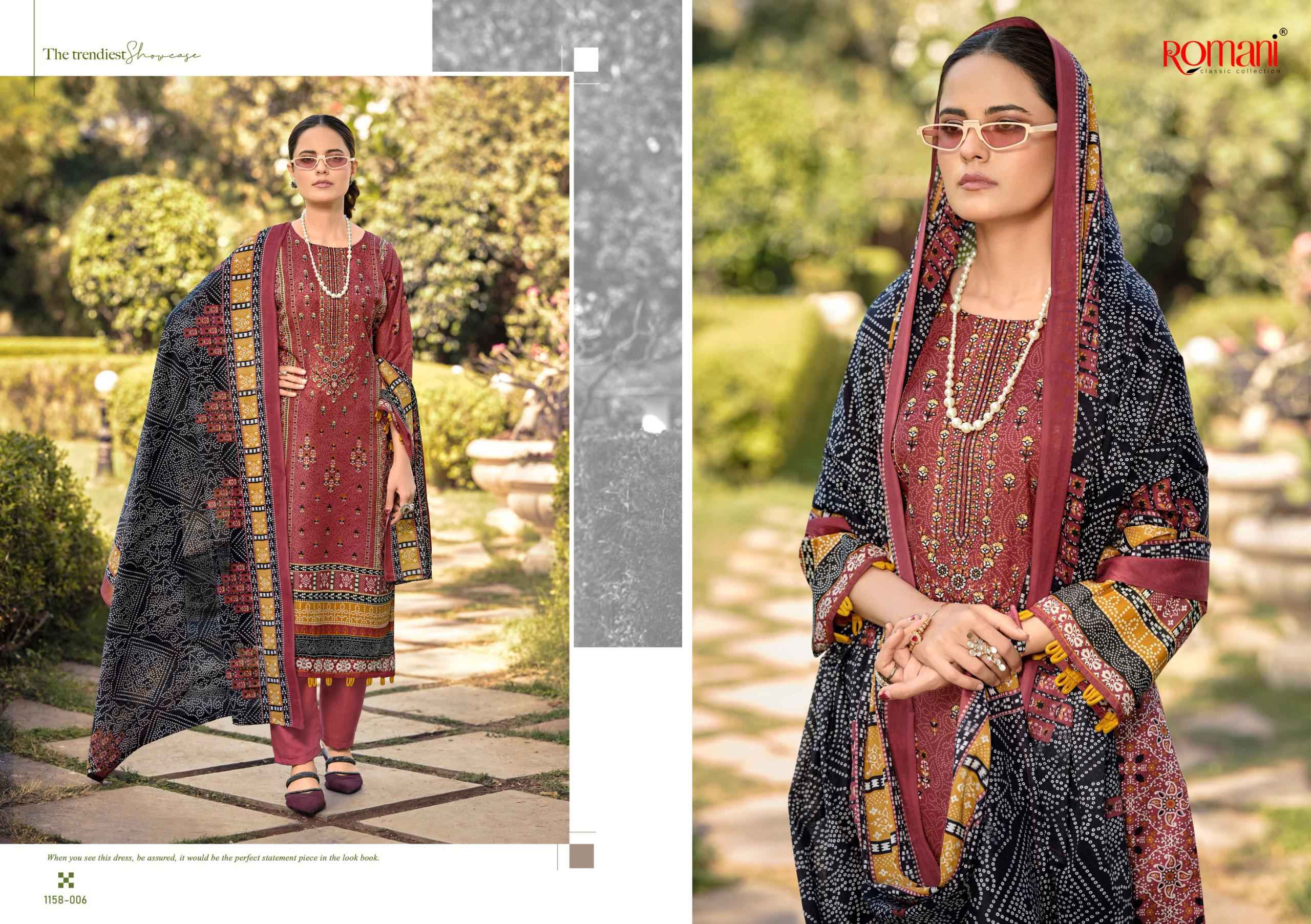 Romani Bin Kareem Vol 6 Cotton Dress Material 8 pcs Catalogue