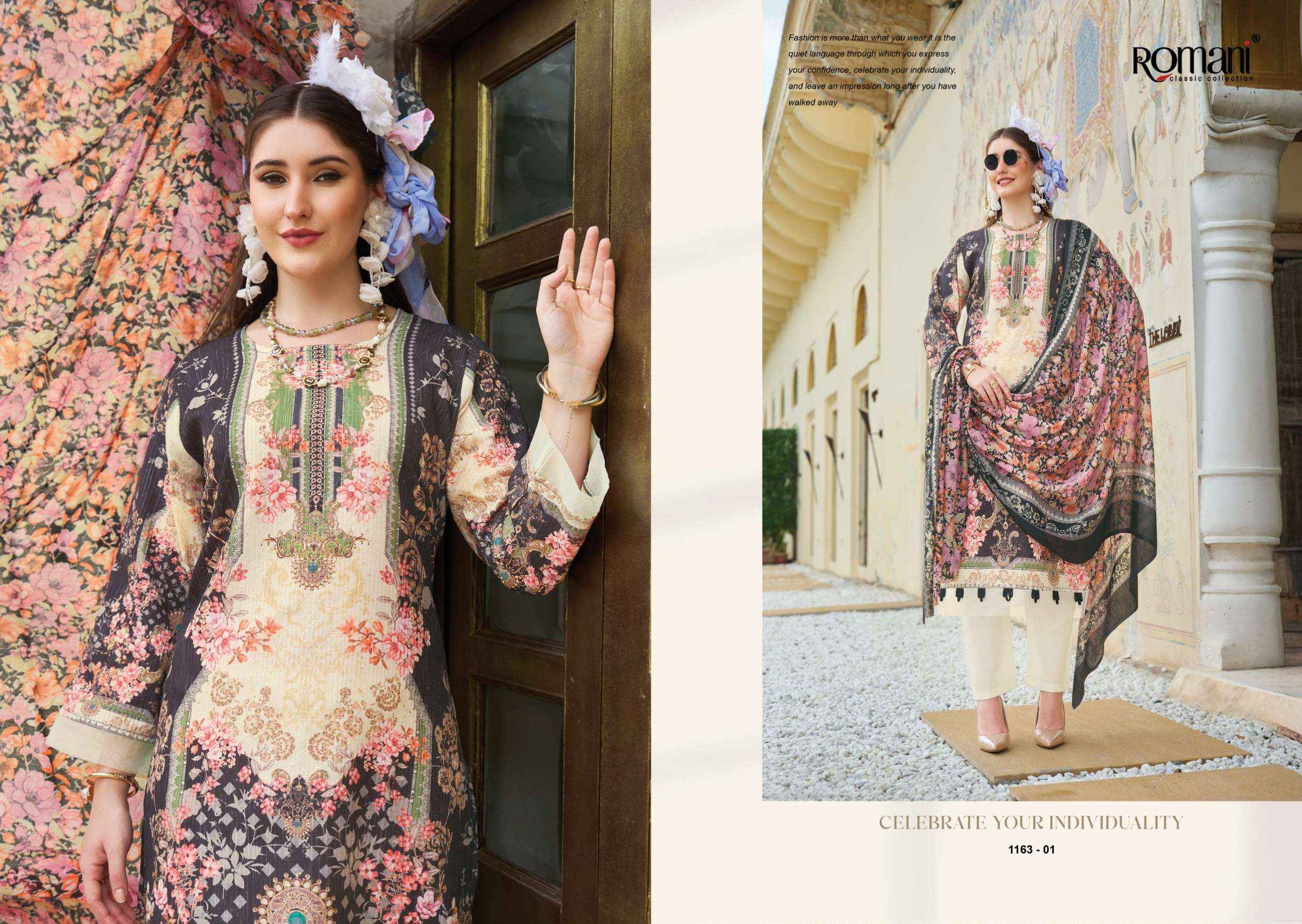 Romani Nafisa Vol 3 Cotton Dress Material 8 pcs Catalogue