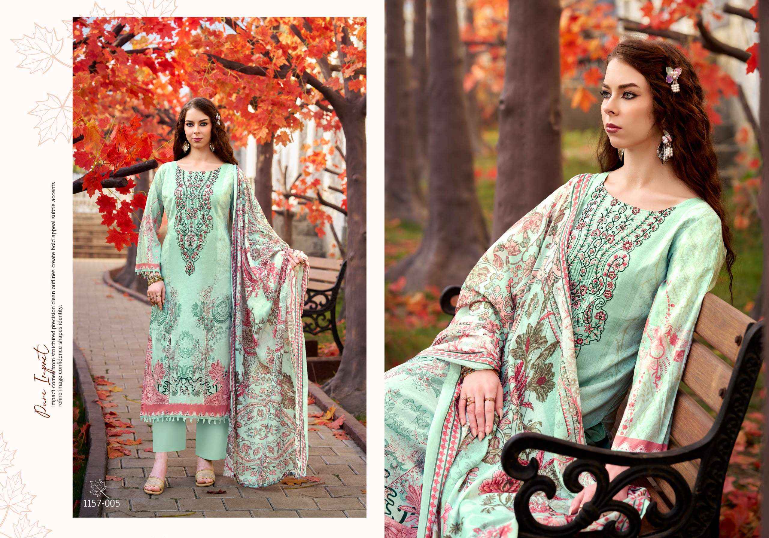 Romani Needle Wonder Vol 15 Readymade Cotton Dress 8 pcs Catalogue